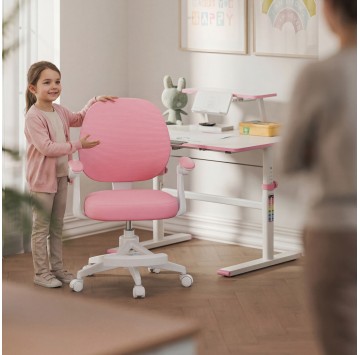 Fotel obrotowy dla dzieci Mark Adler Junior 3.1 Pink