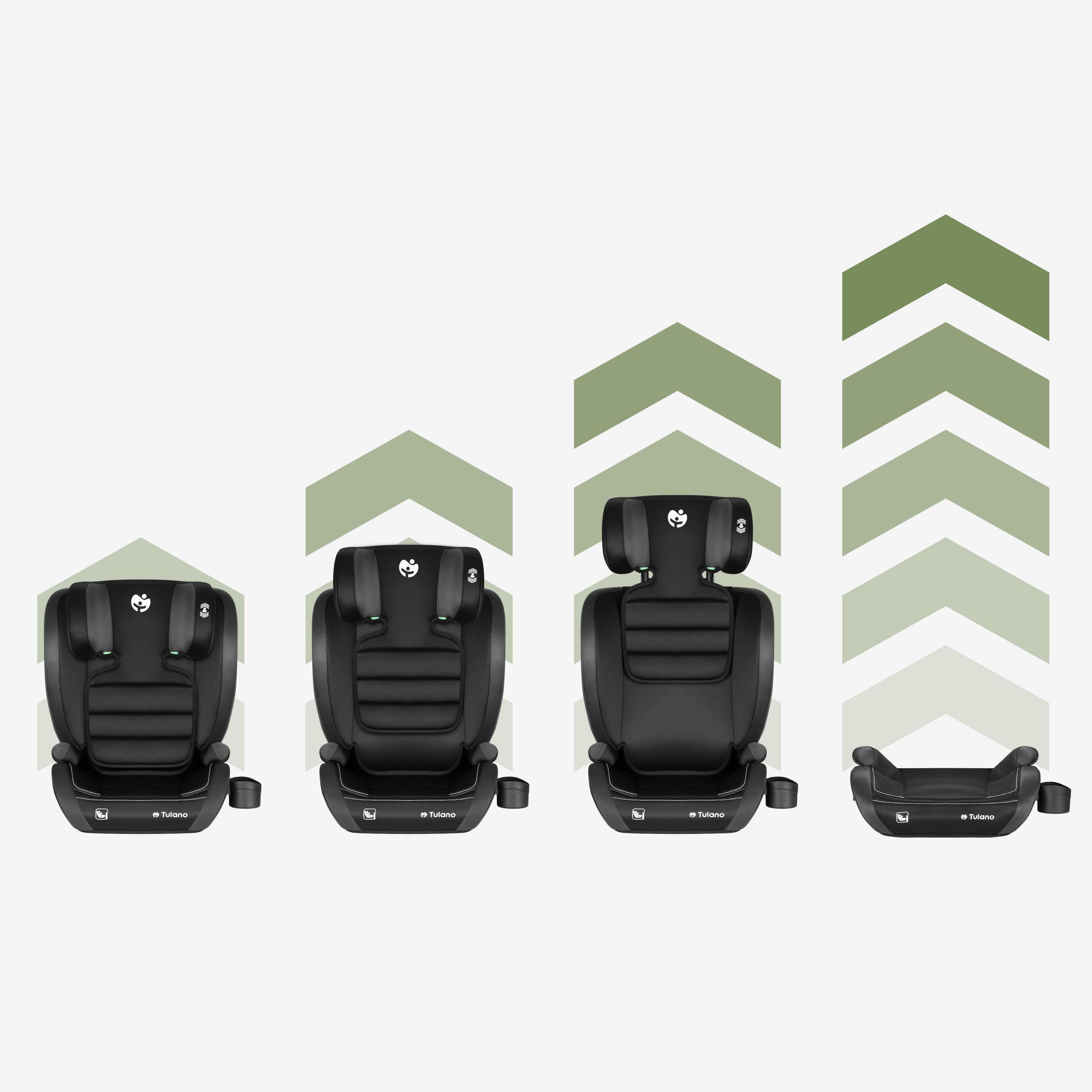 Tulano Joy 25 Schwarz-Grau Autositz 100-150cm I-Größe 