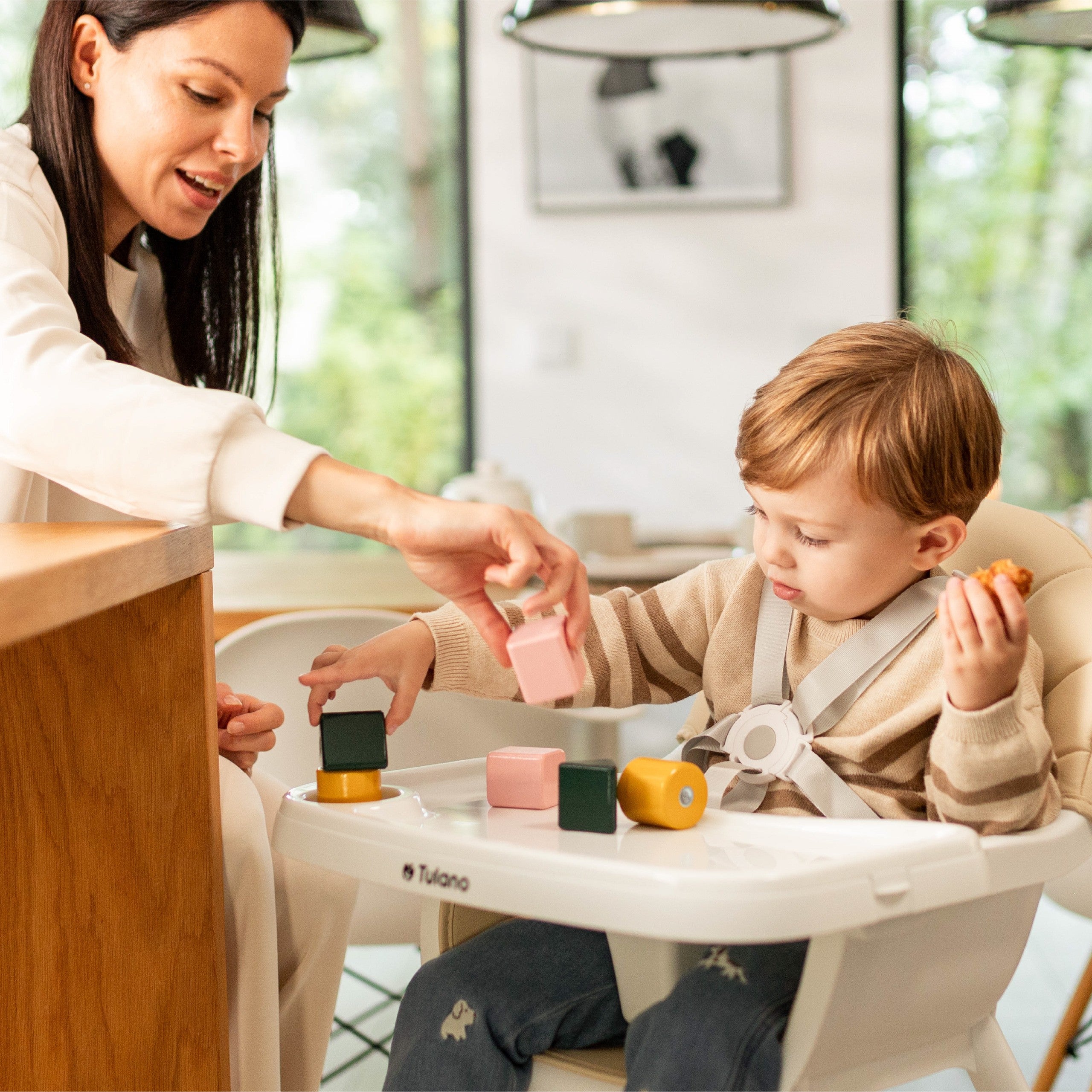 Tulano Morsel Beige Hochstuhl 