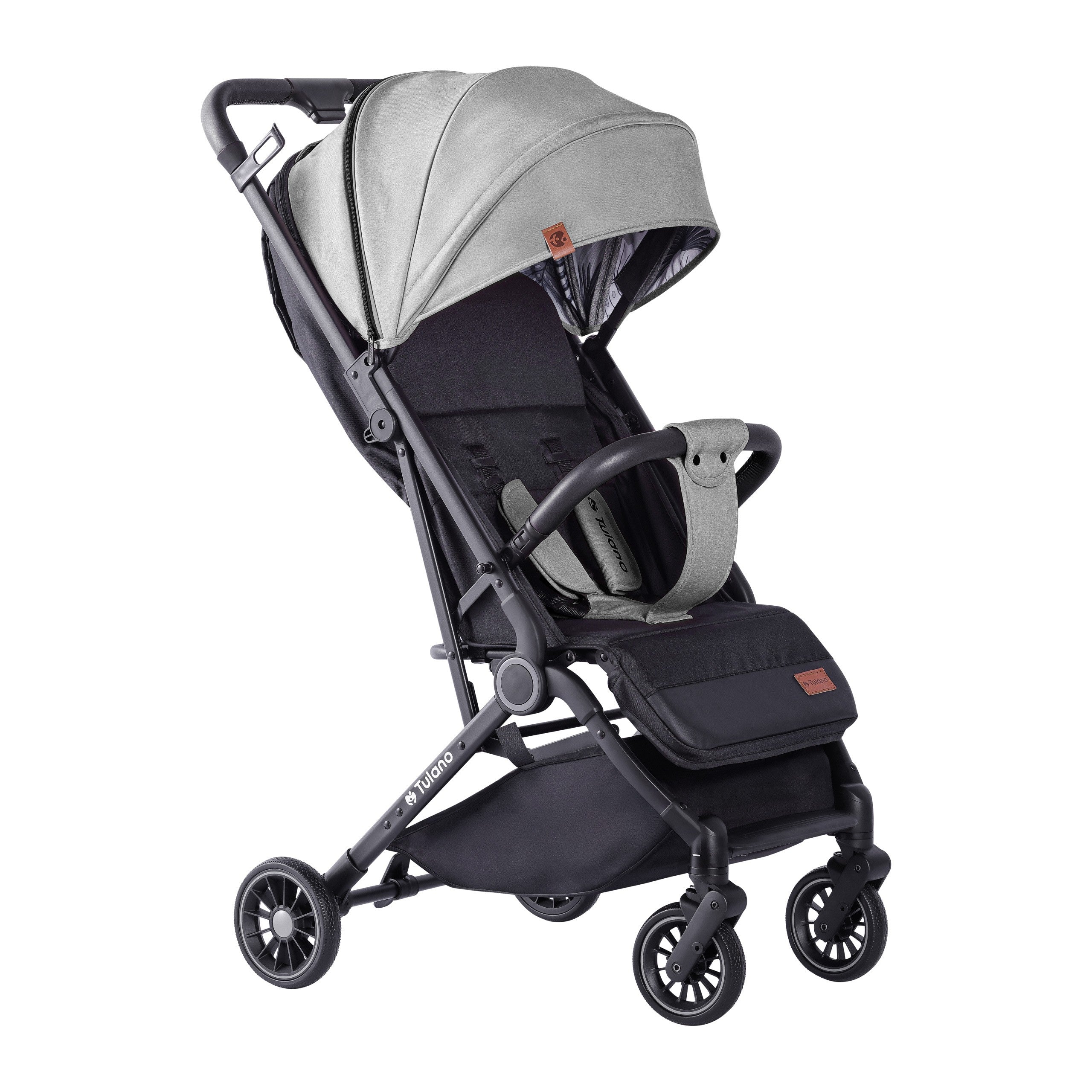 Tulano Milan Faltbarer Kinderwagen, grau-schwarz, 22 kg 