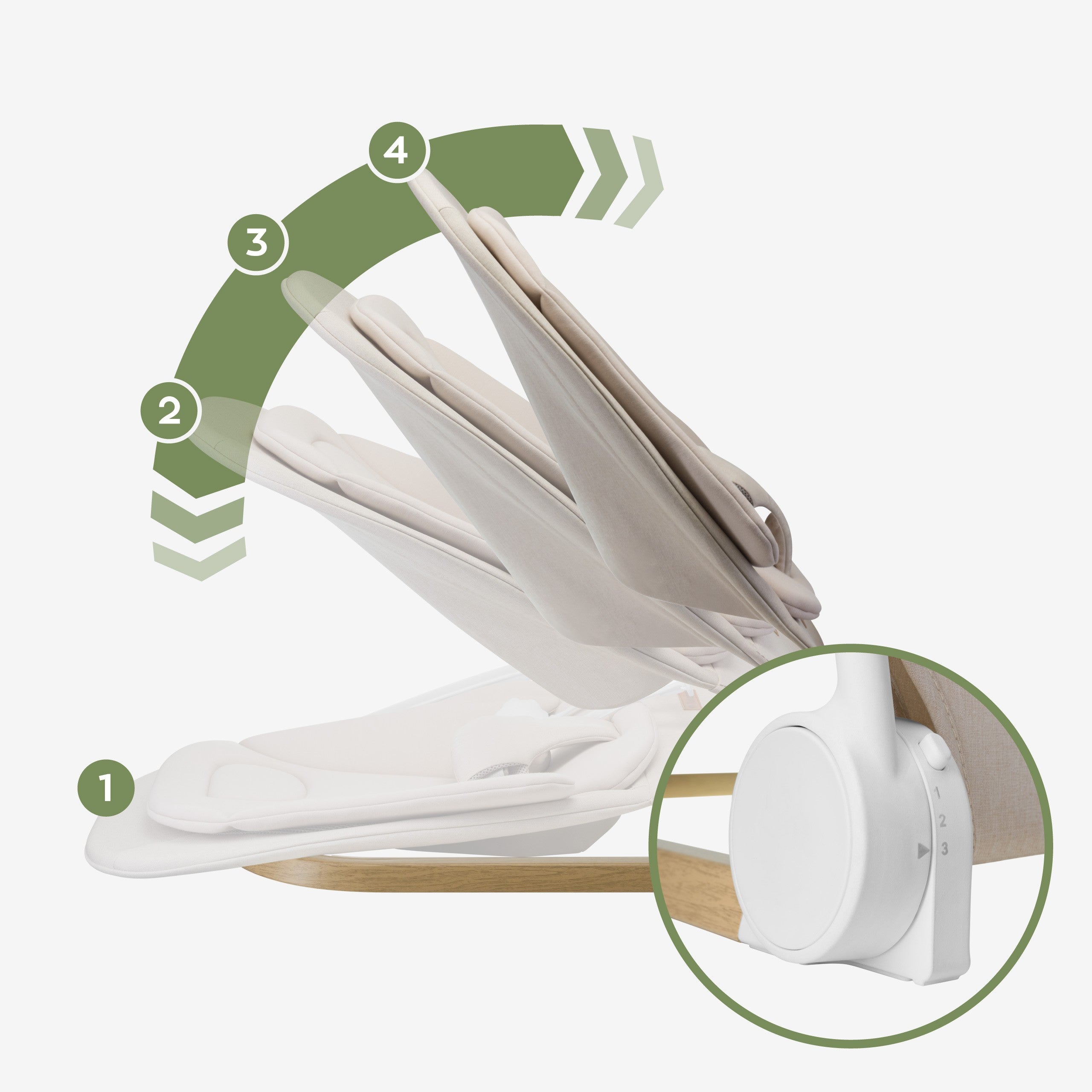 Tulano Moon 50 Beige Schaukelstuhl