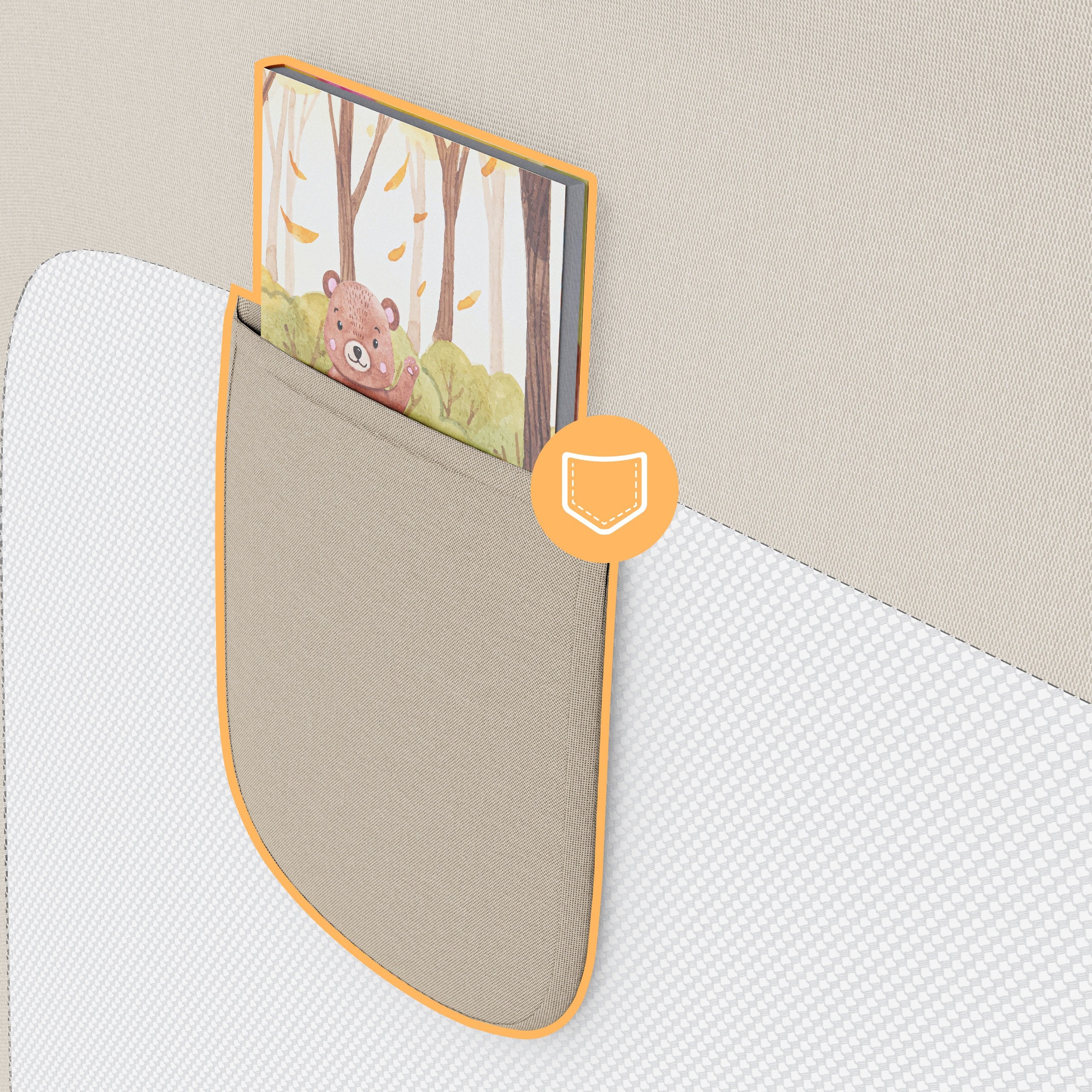 Bettschutzgitter Tulano Cover 40 Beige 200cm 