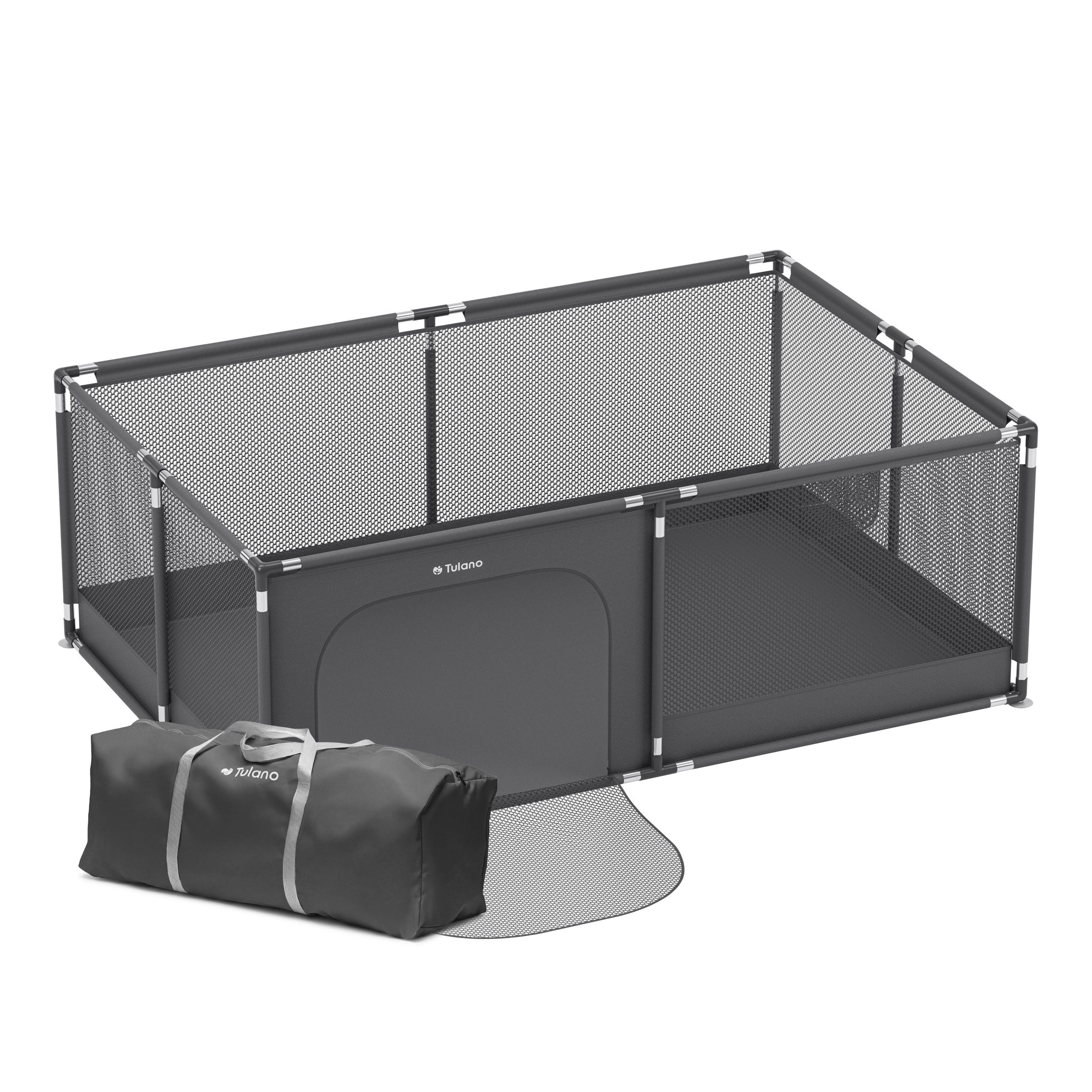 Tulano Cozy 22 Graphit Kinderlaufstall - 180 cm 