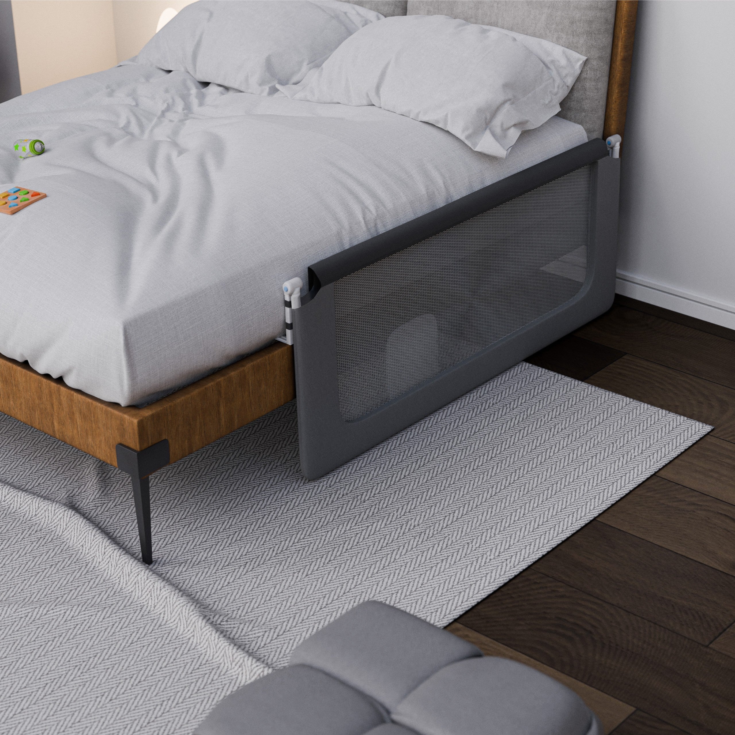 Bettschutzgitter Tulano Cover 25 Grau 150cm 