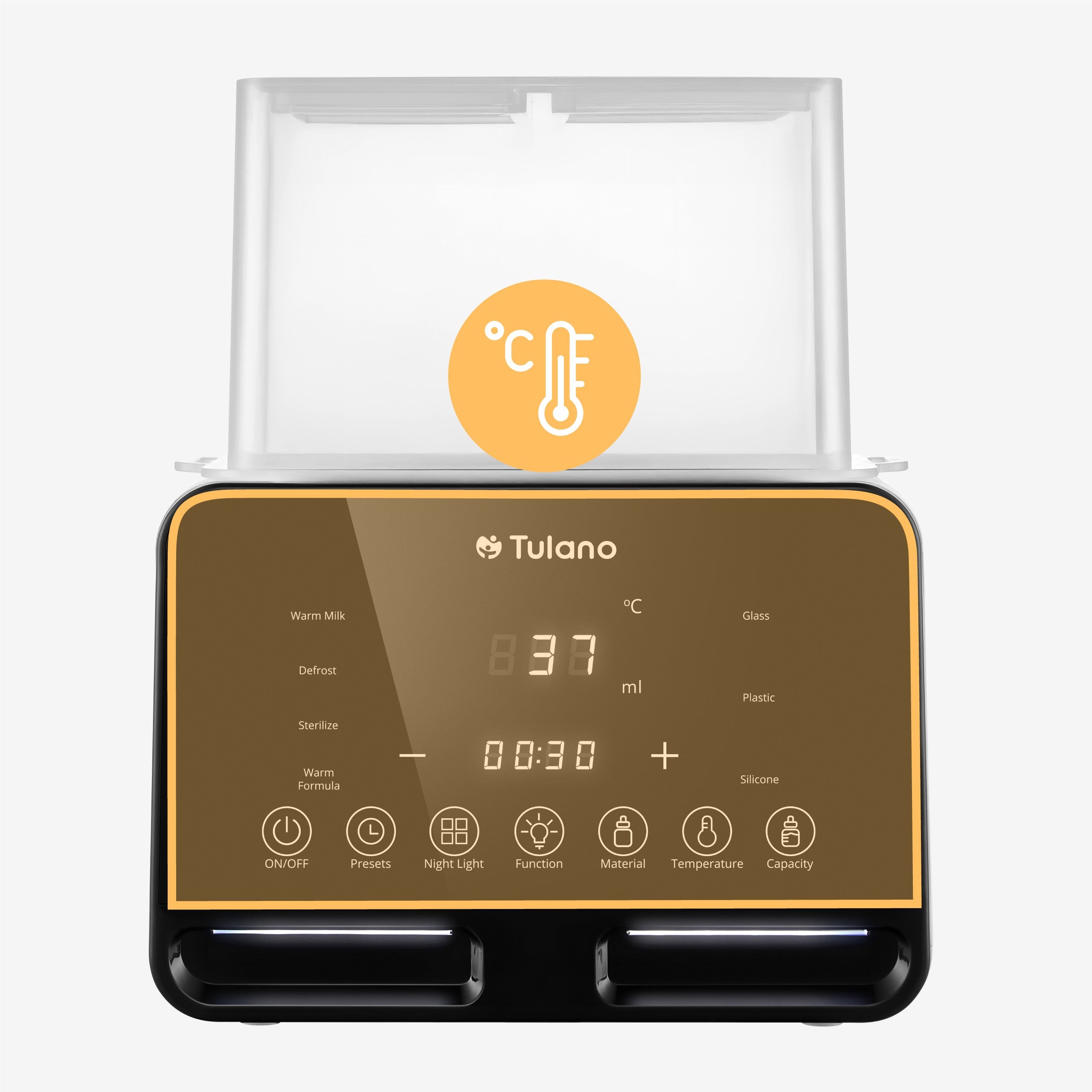 Tulano Ellie 45 Doppelflaschenwärmer und Sterilisator 