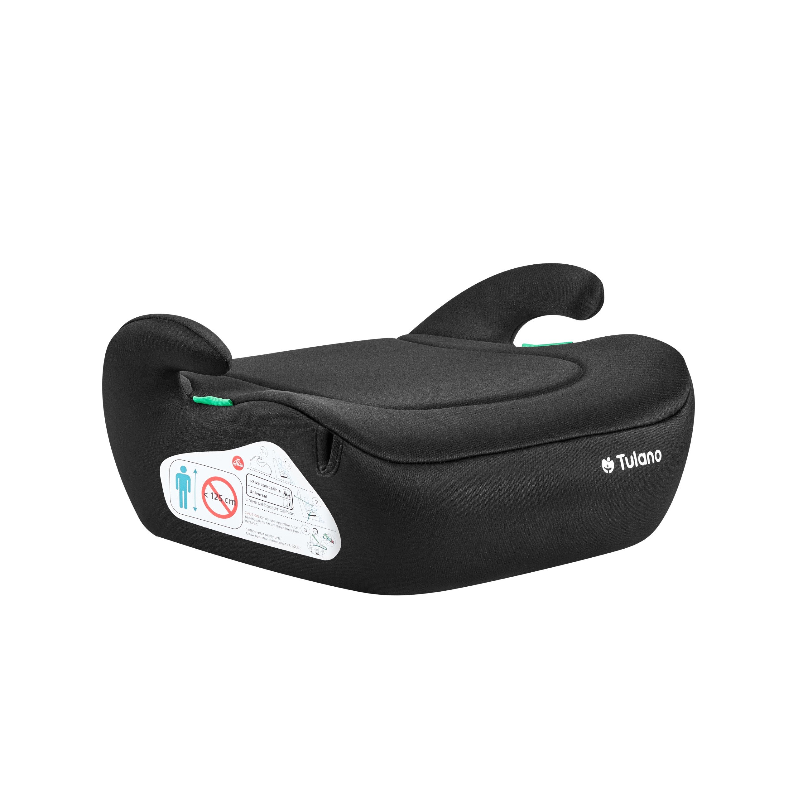 Tulano Cabby 20 Schwarzer Kindersitz (125-150 cm, I-Größe) 