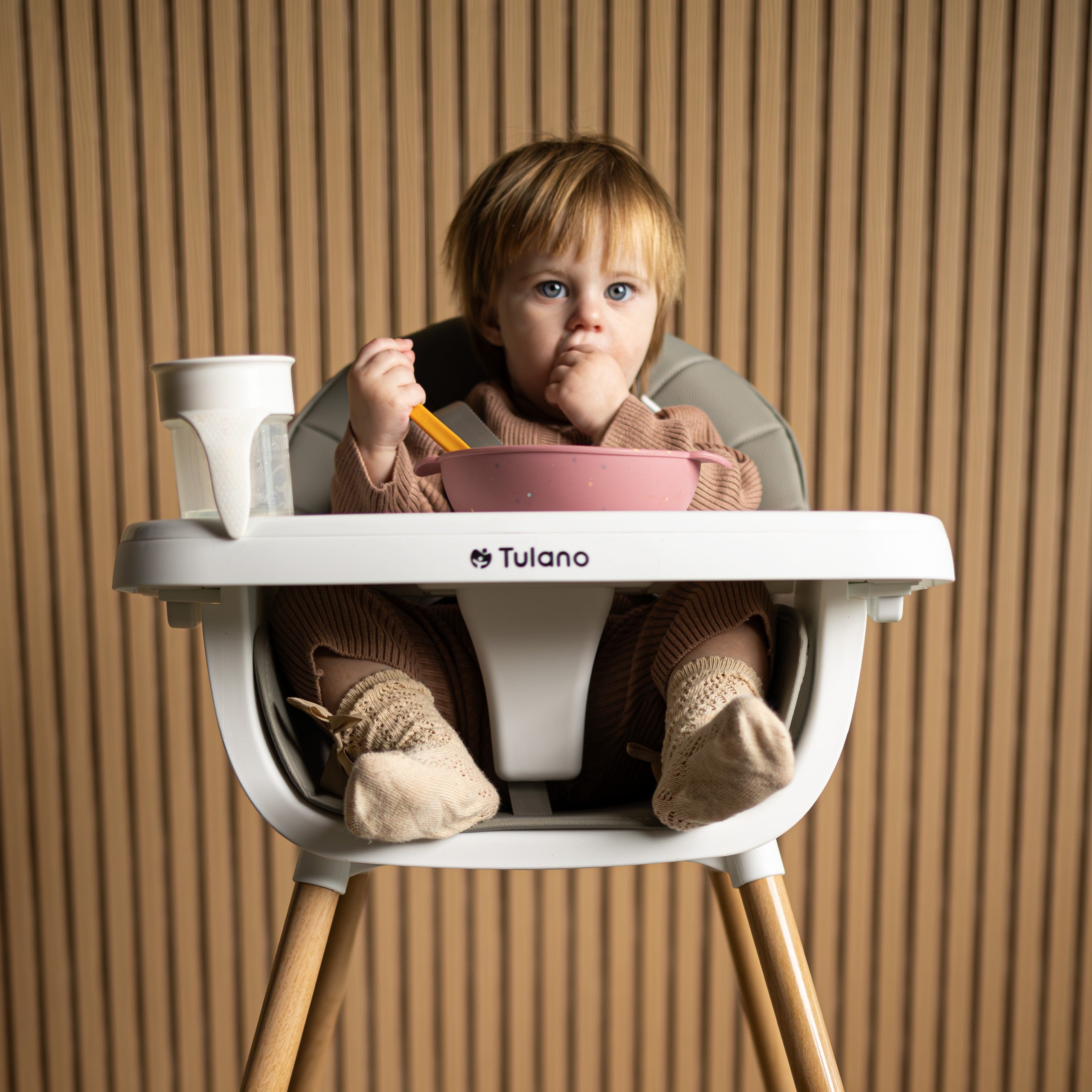 Tulano Morsel Grauer Hochstuhl 