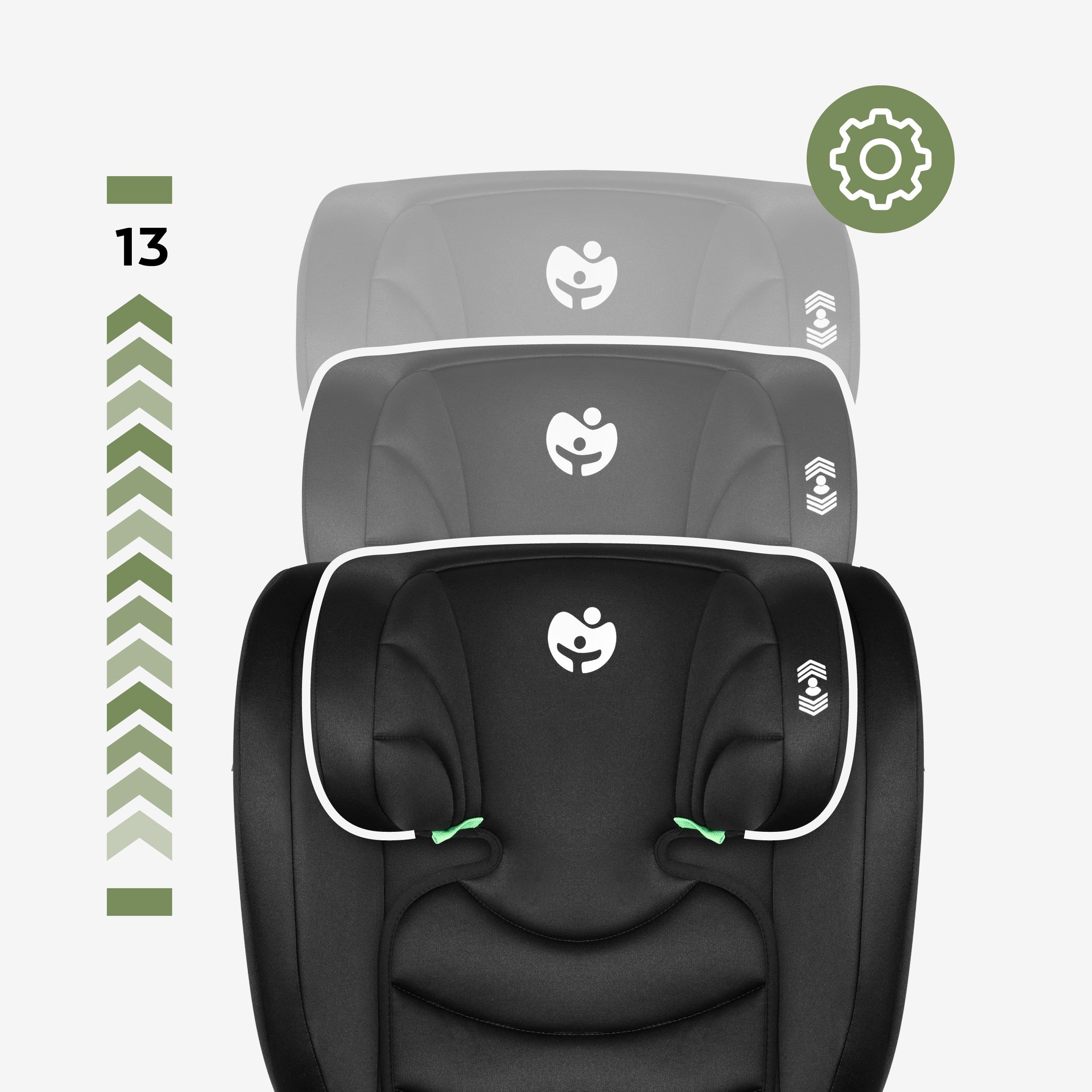 Tulano Joy 20 Schwarzer Autositz 100-150cm I-Größe 