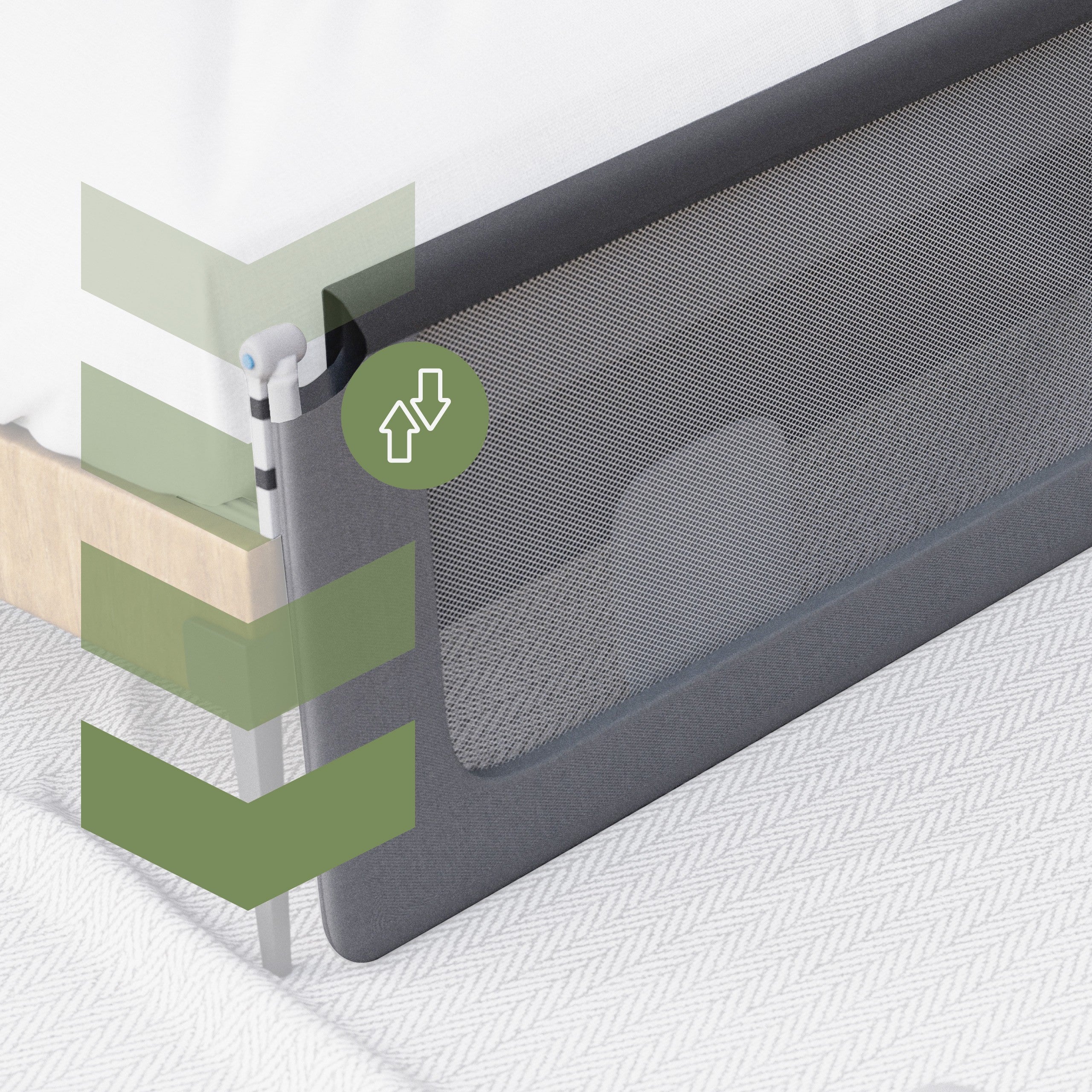 Bettschutzgitter Tulano Cover 30 Grau 200cm 