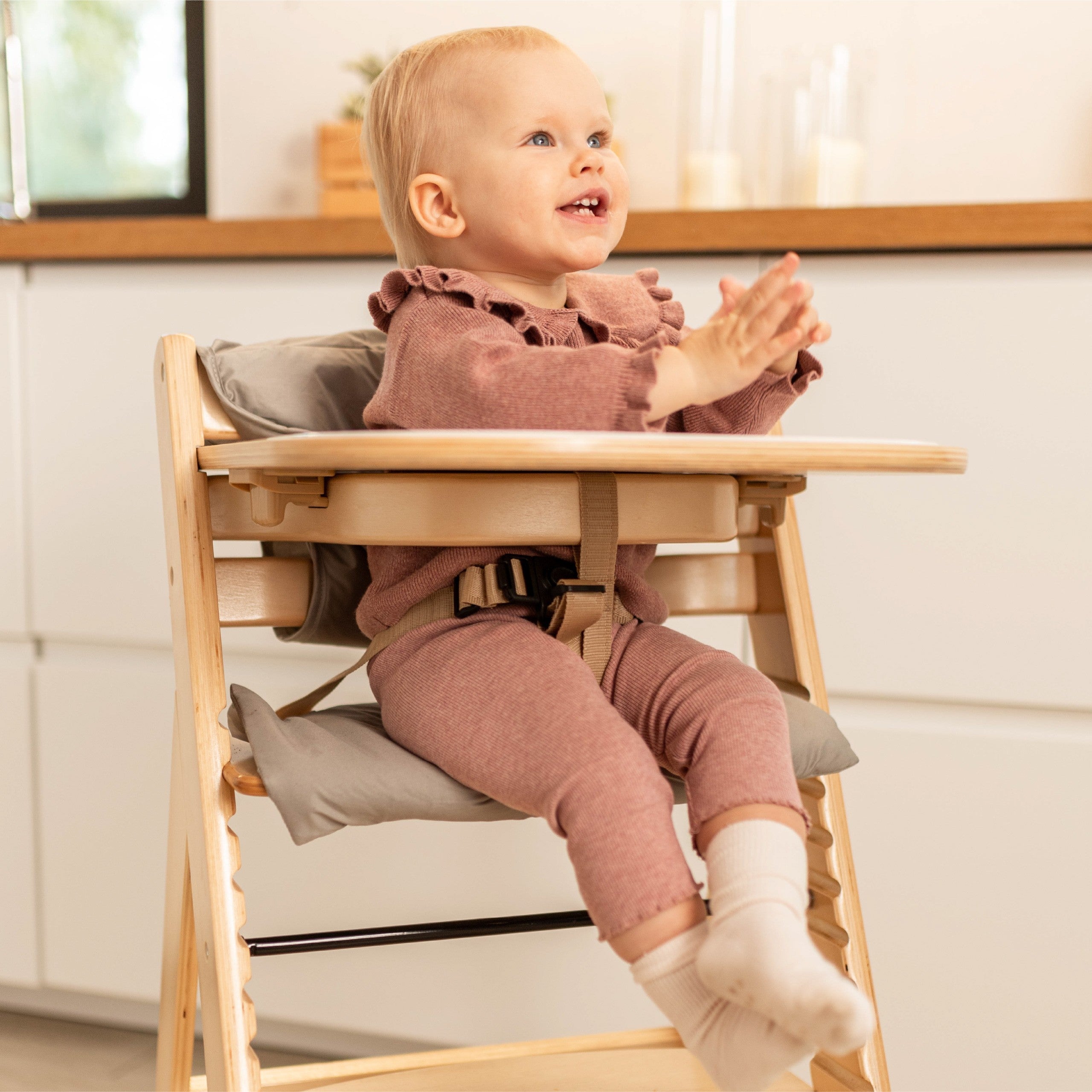 Tulano Morsel 40 Hochstuhl aus Naturholz 