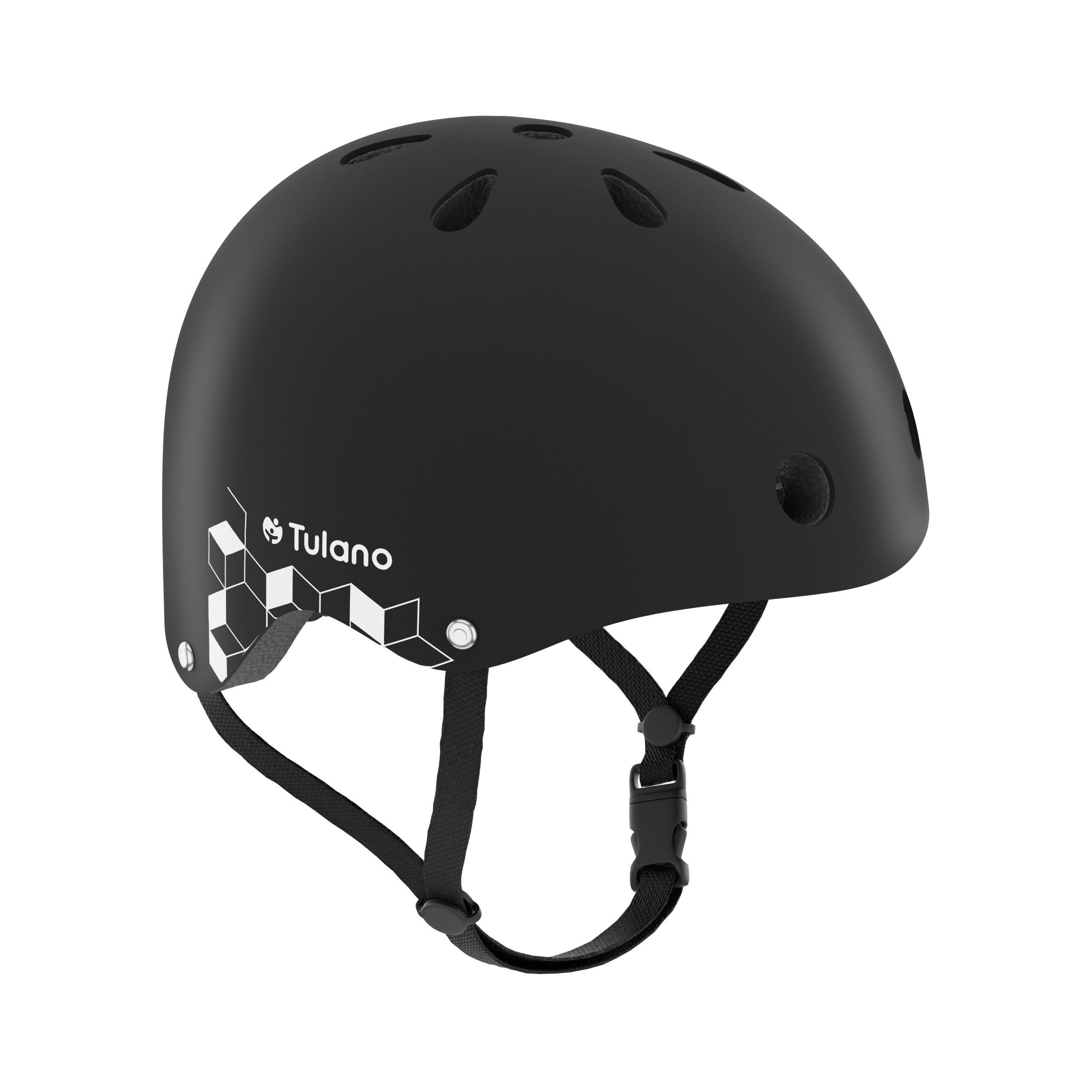 Tulano Turtle 35 Schwarzer Kinderhelm 