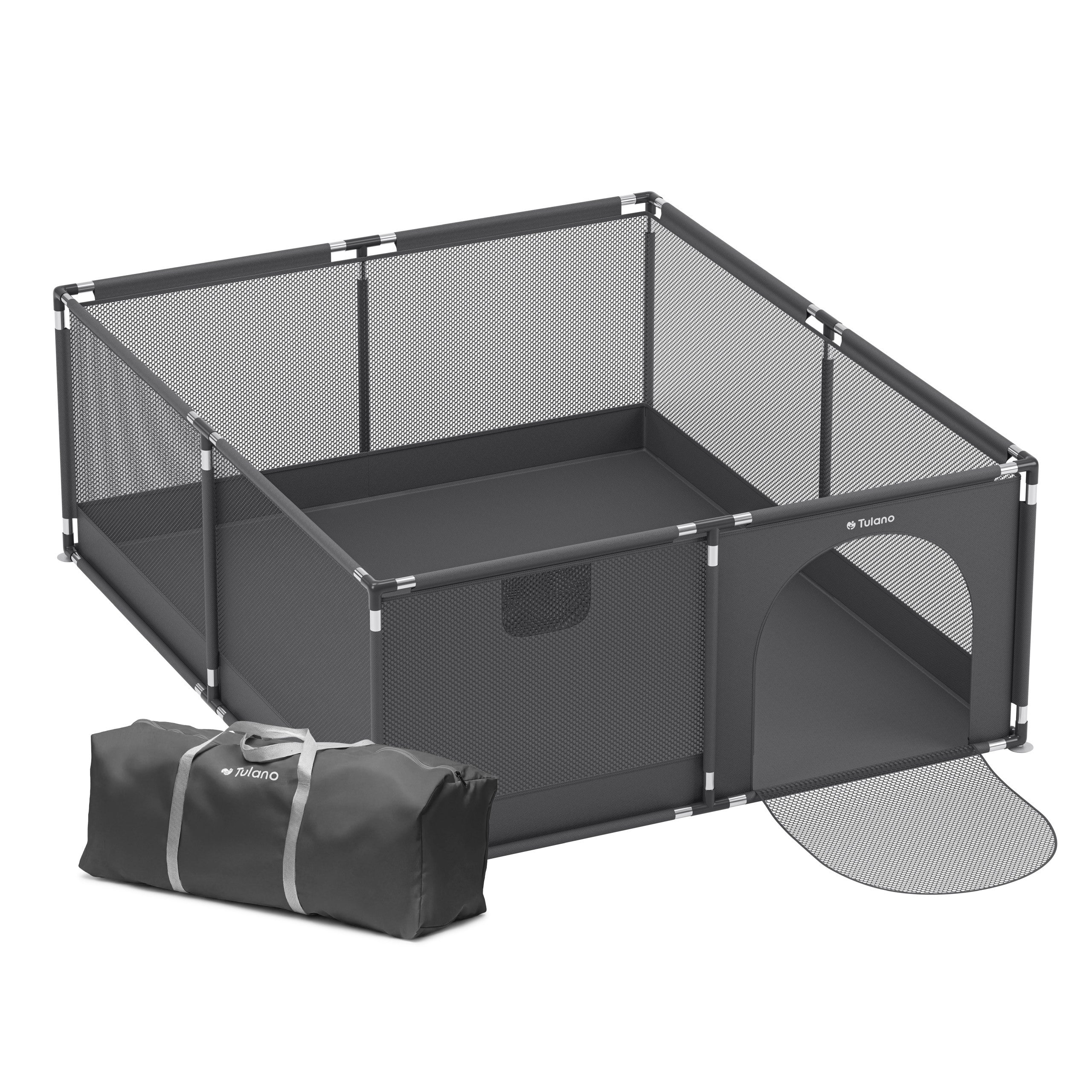 Tulano Cozy 25 Graphit Kinderlaufstall - 150 cm 