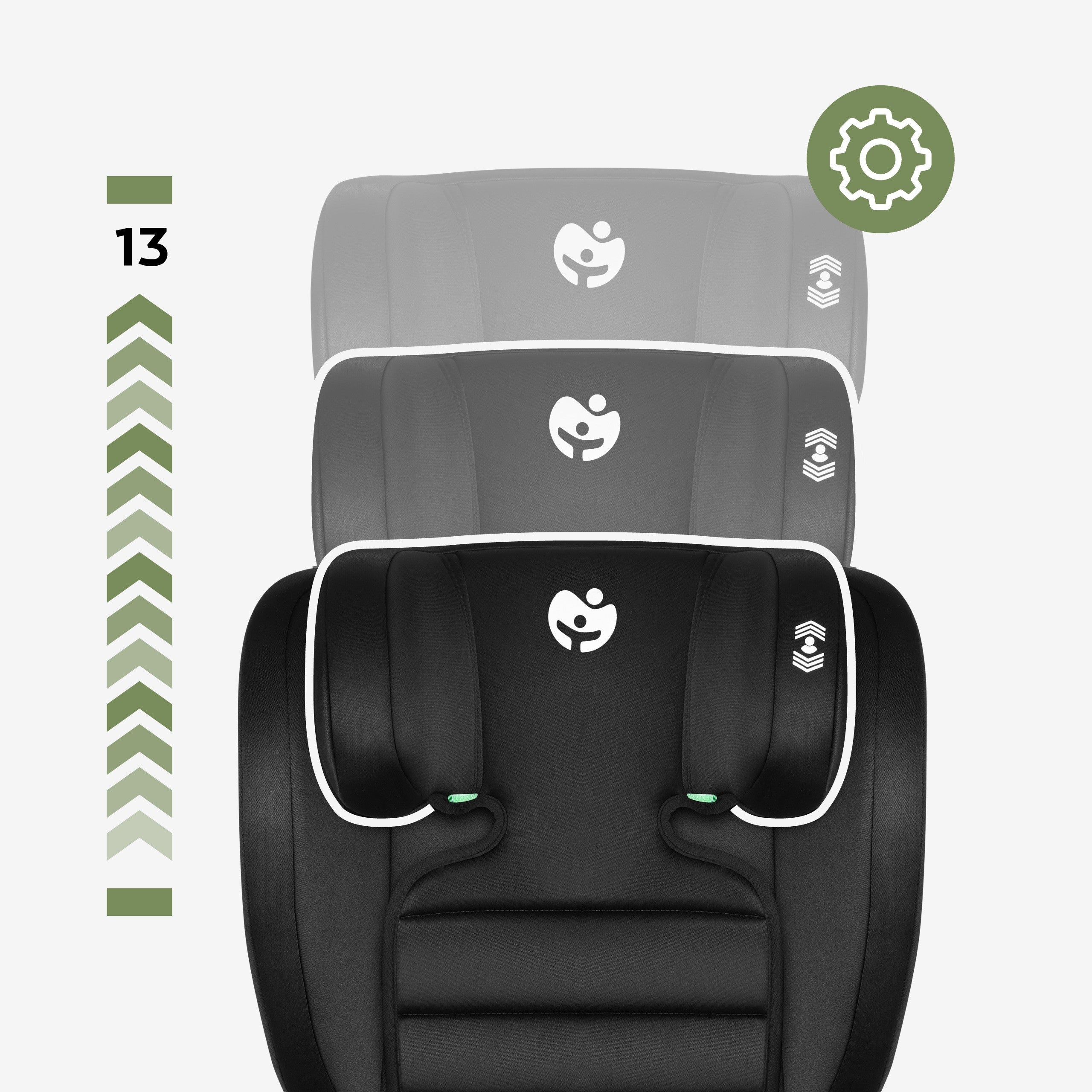 Tulano Joy 25 Schwarzer Autositz 100-150 cm I-Größe 