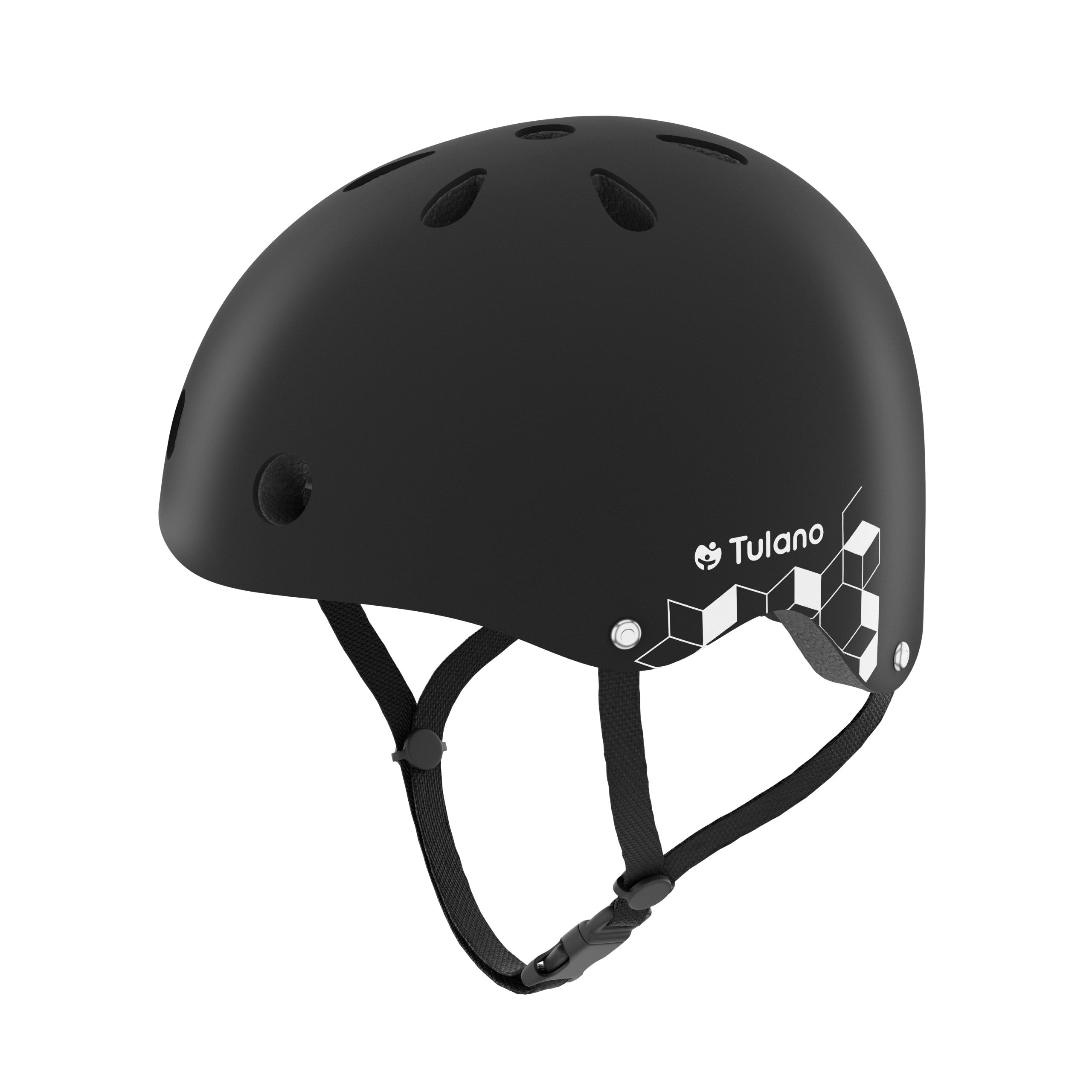 Tulano Turtle 35 Schwarzer Kinderhelm 