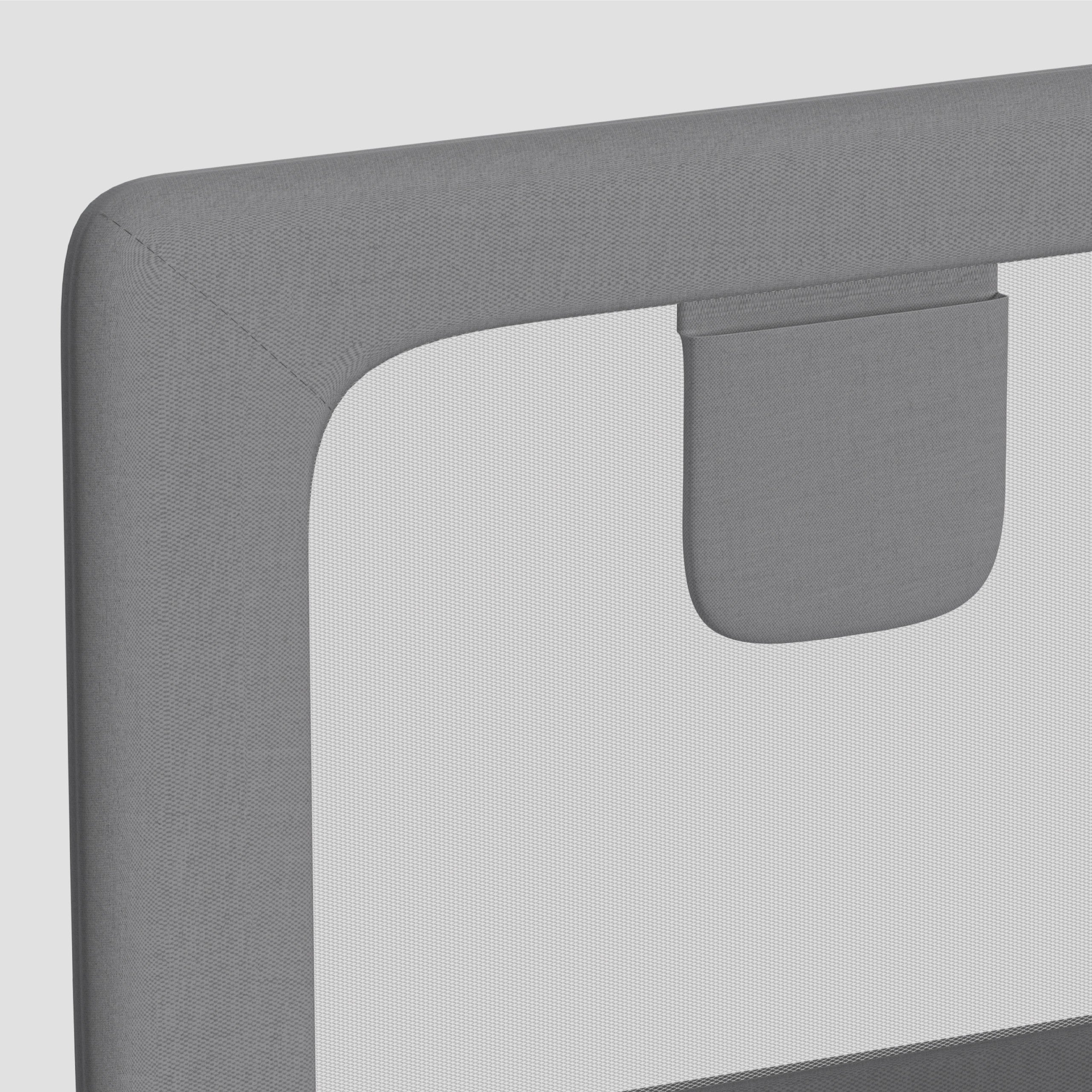 Bettschutzgitter Tulano Cover 25 Grau 150cm 