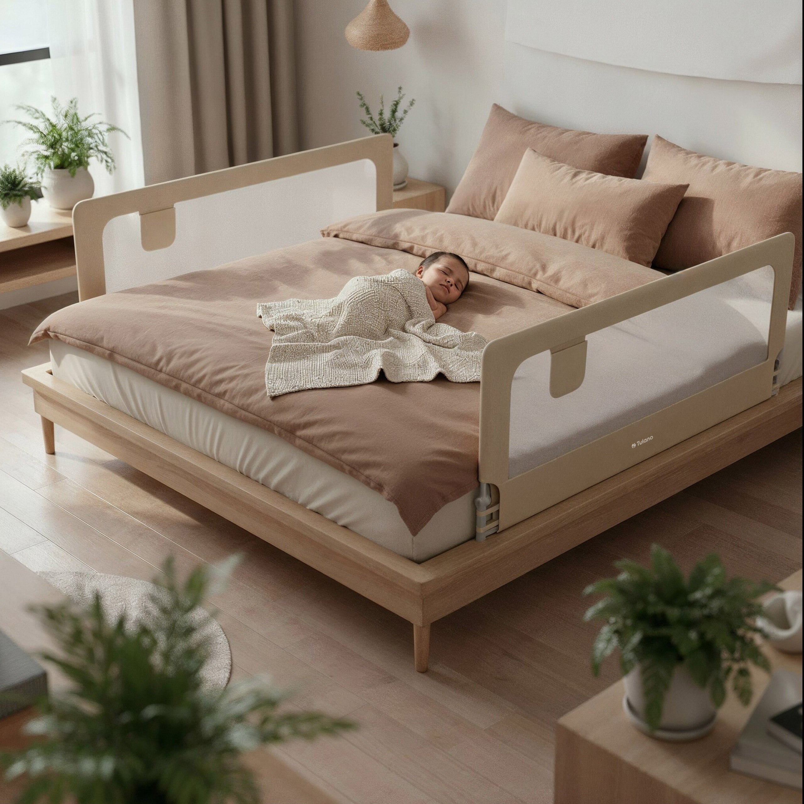 Bettschutzgitter Tulano Cover 30 Beige 200cm