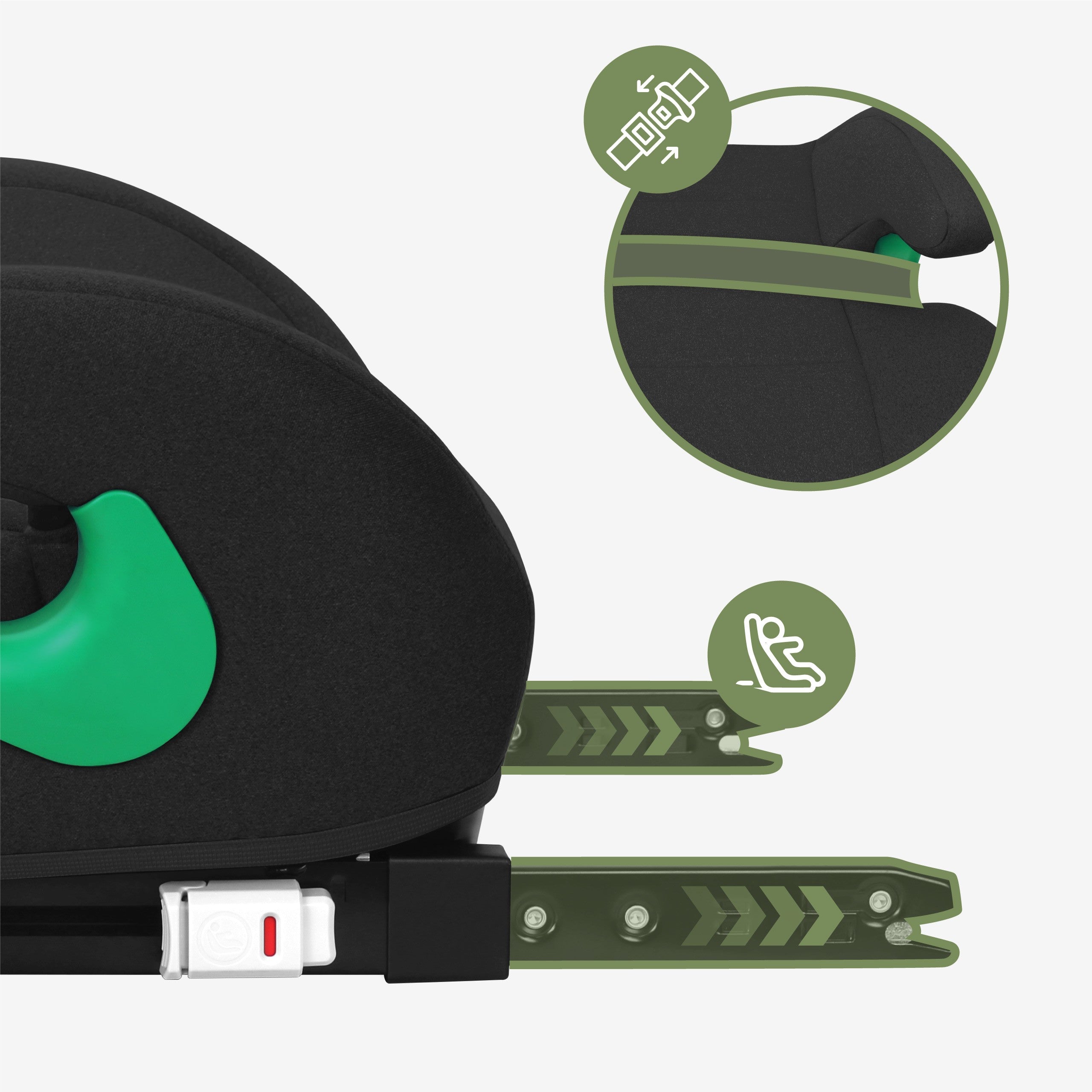 Tulano Cabby 35 Schwarz ISOFIX 125-150cm I-Size Autositz 