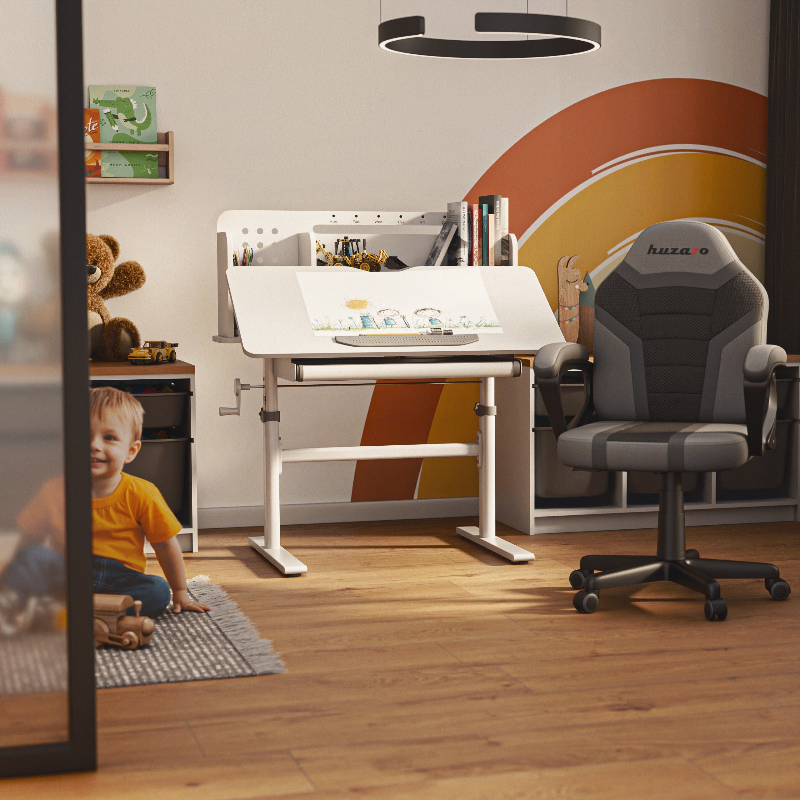 Mark Adler Study 5.0 Gray Ergonomischer Kinderschreibtisch 90 cm