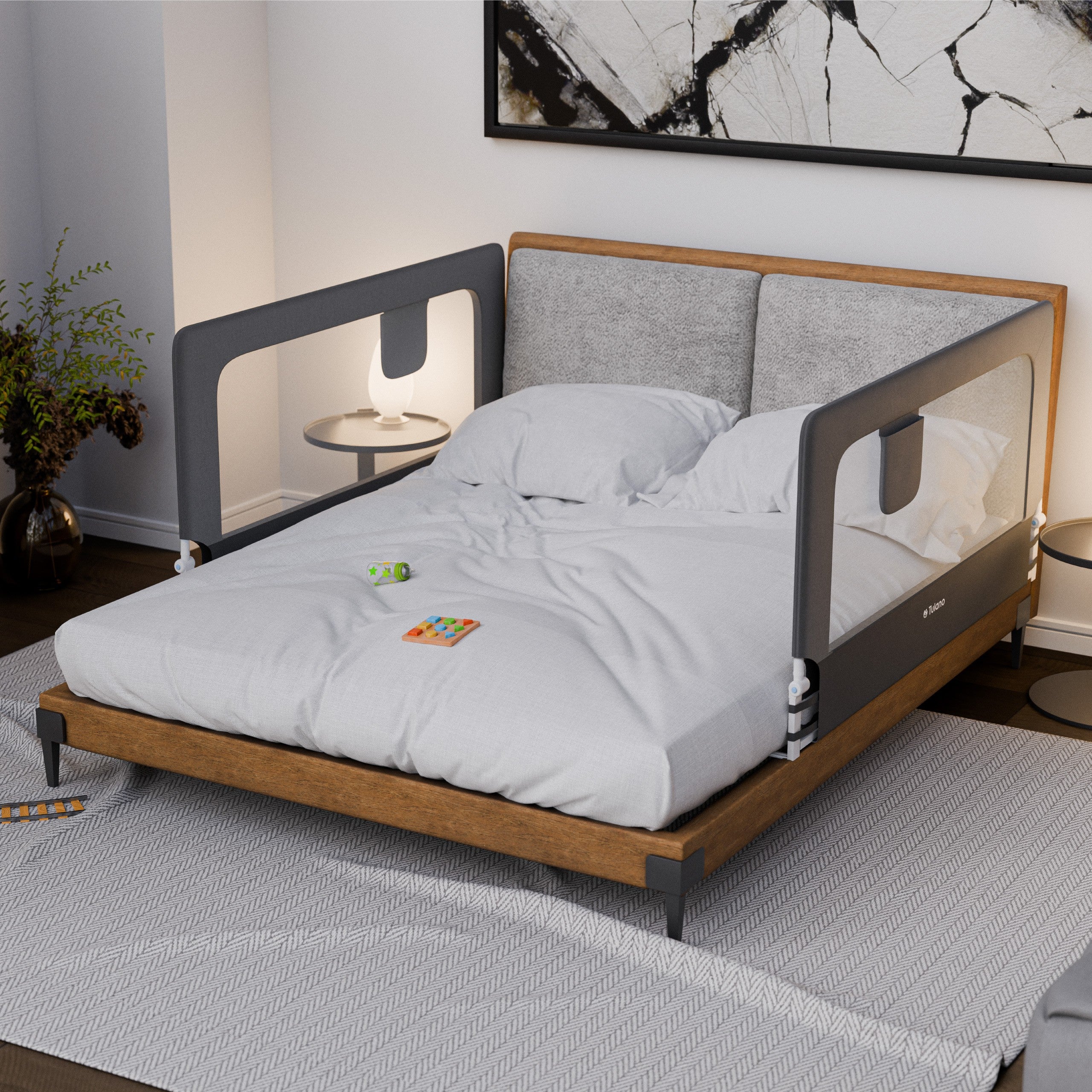 Bettschutzgitter Tulano Cover 25 Grau 150cm 