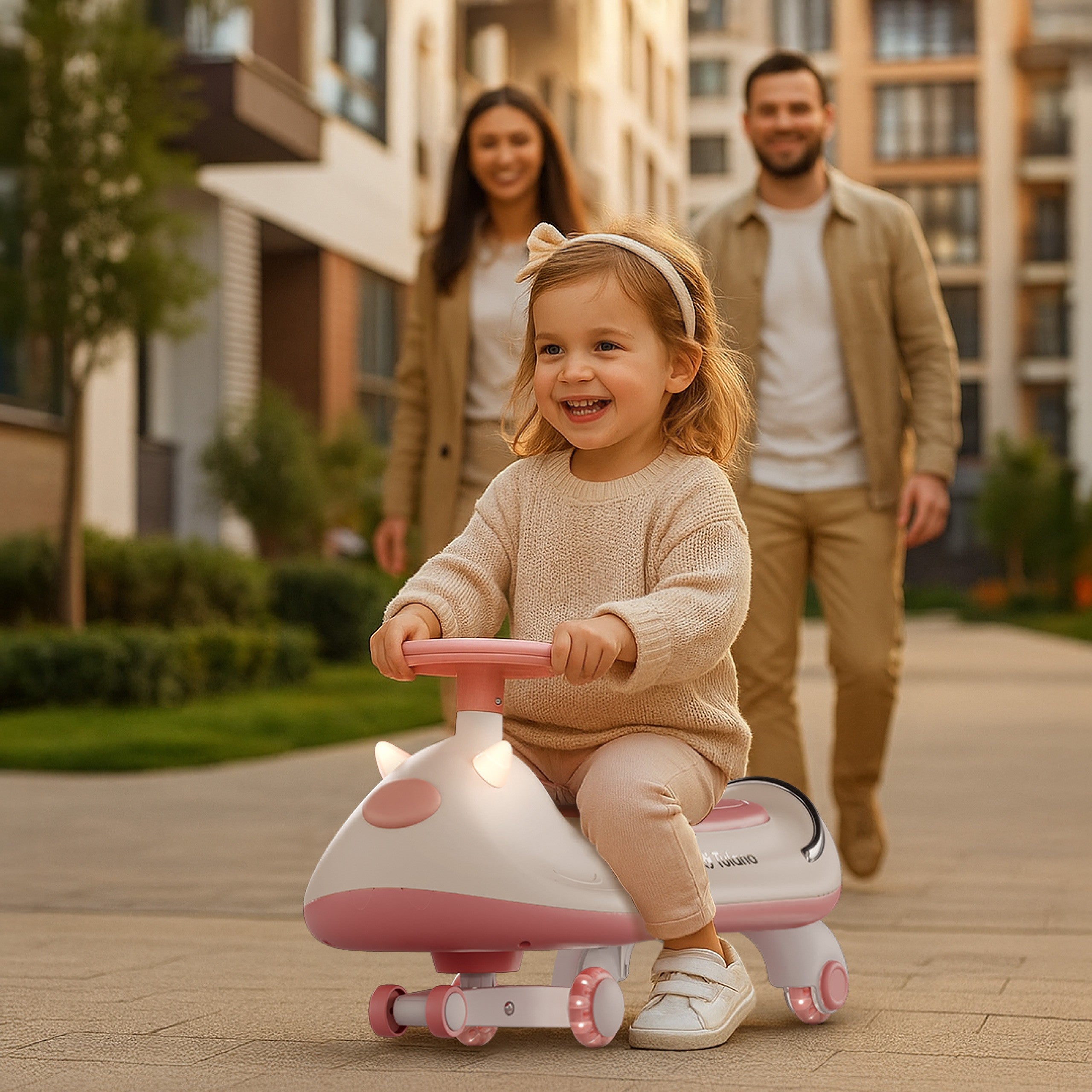 Tulano Focus 45 Pink LED Gravity Ride-On 