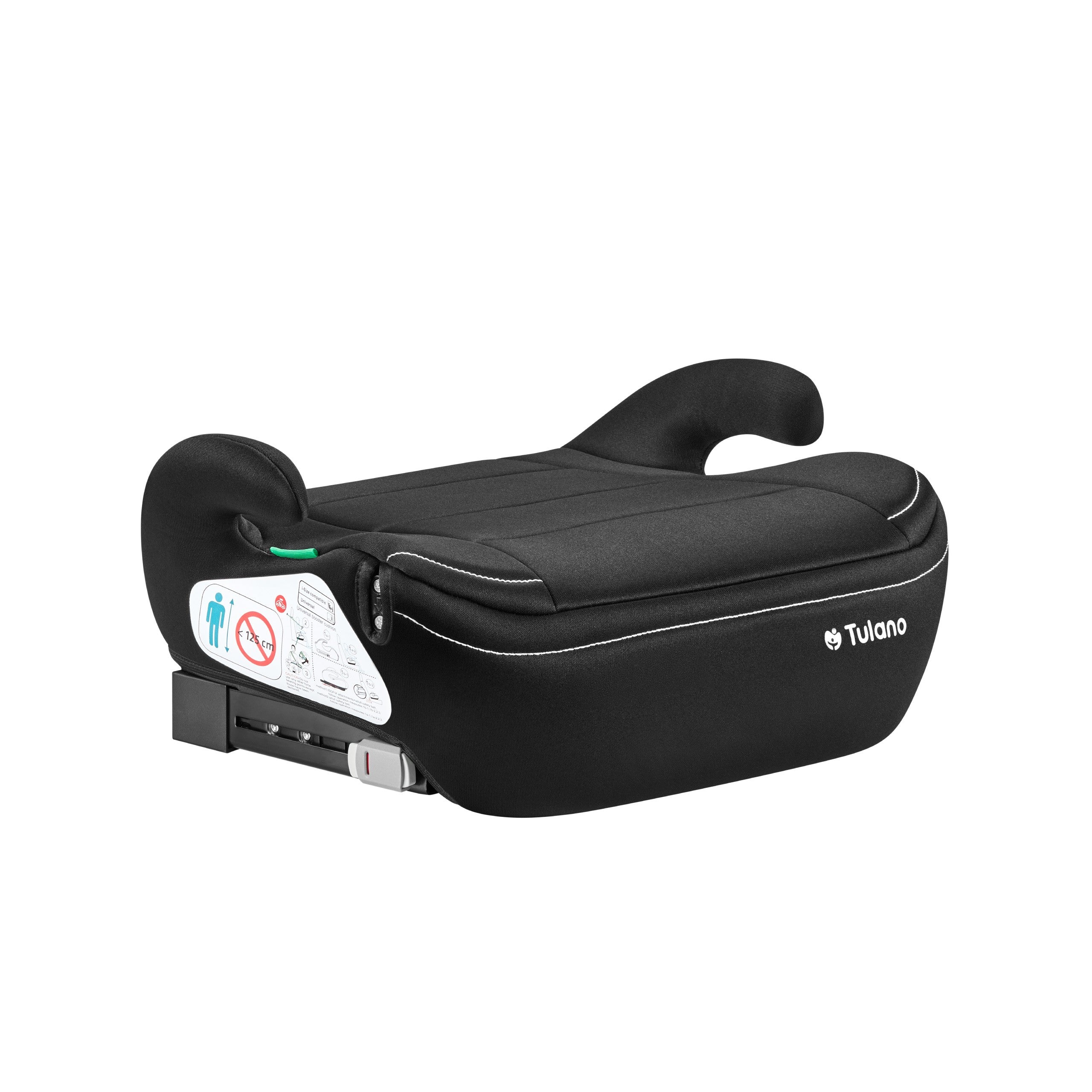 Tulano Cabby 30 Schwarzer Kindersitz für Autos, 125-150 cm, Größe I 