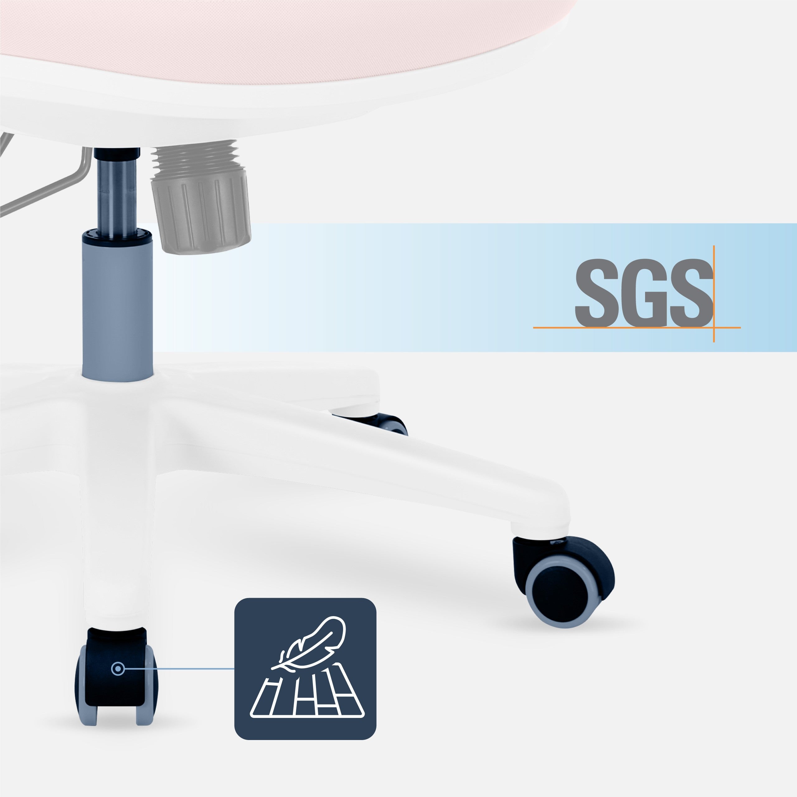 Mark Adler Junior 6.3 Rosa ergonomischer Kinderstuhl 