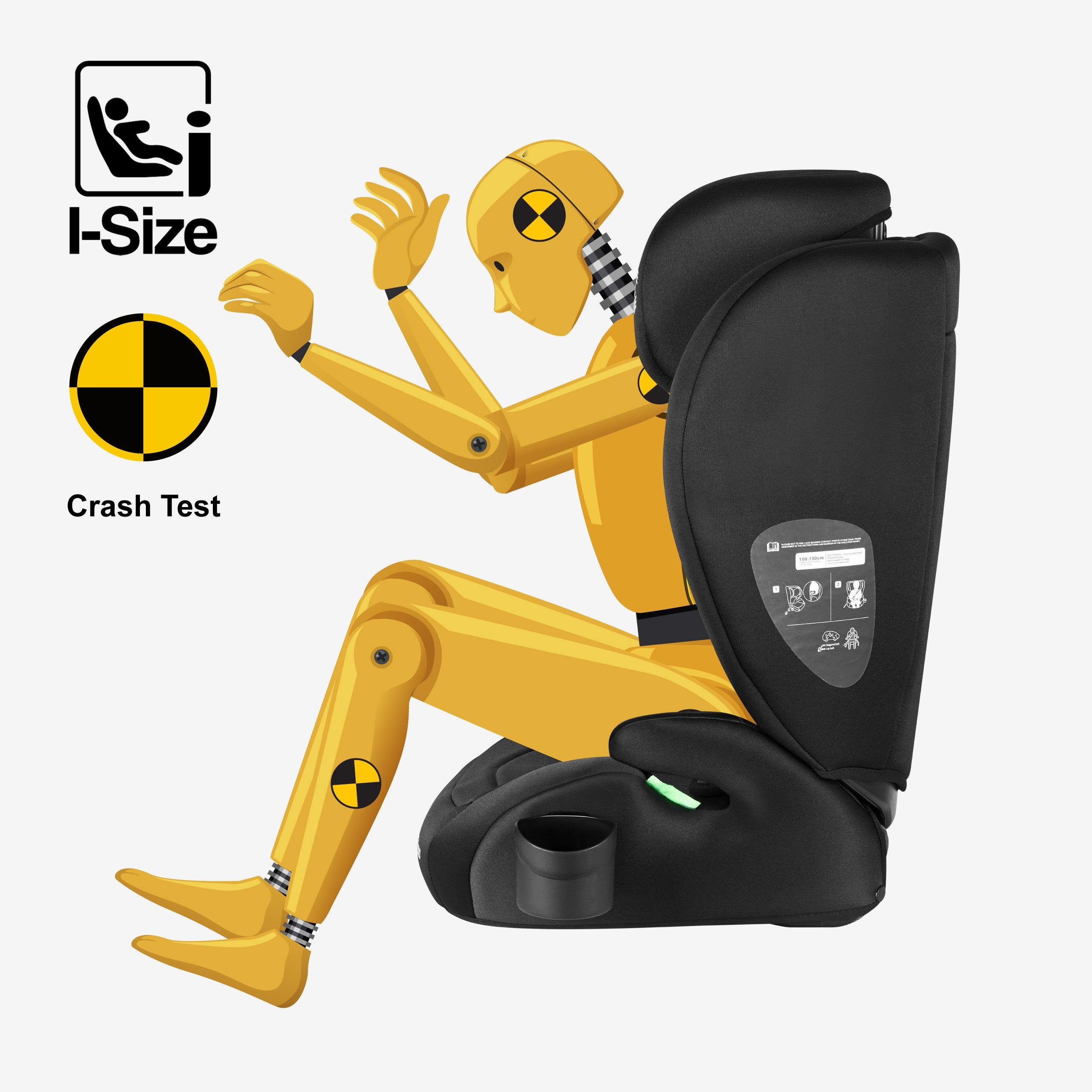 Tulano Joy 20 Schwarzer Autositz 100-150cm I-Größe 