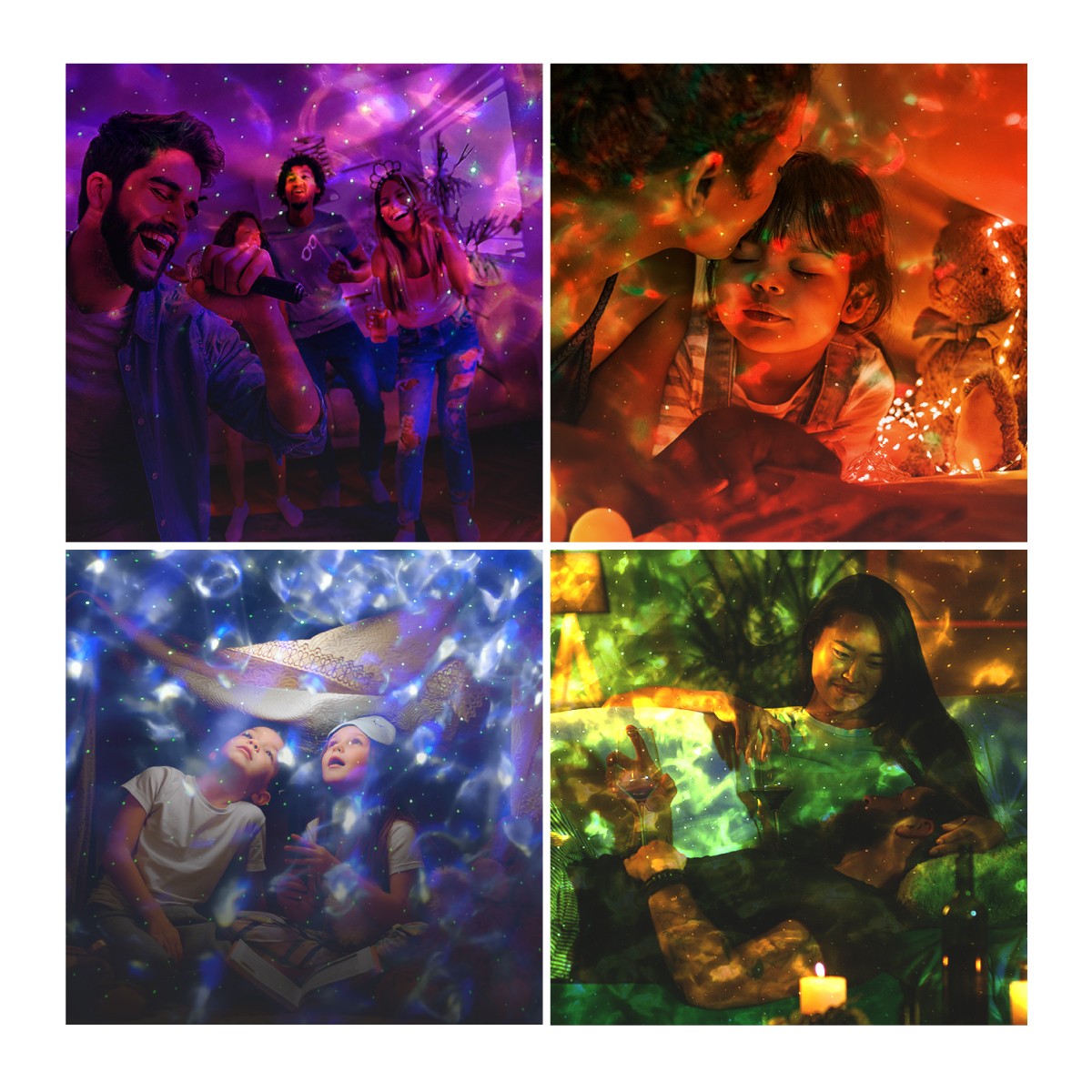 VERTENZ Magic 10 Weißer Sternenprojektor 