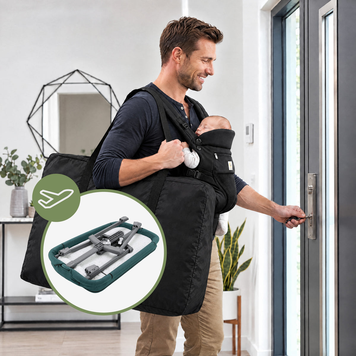 Beistellbett und Reisebett 4in1 Tulano Dream 55 Green