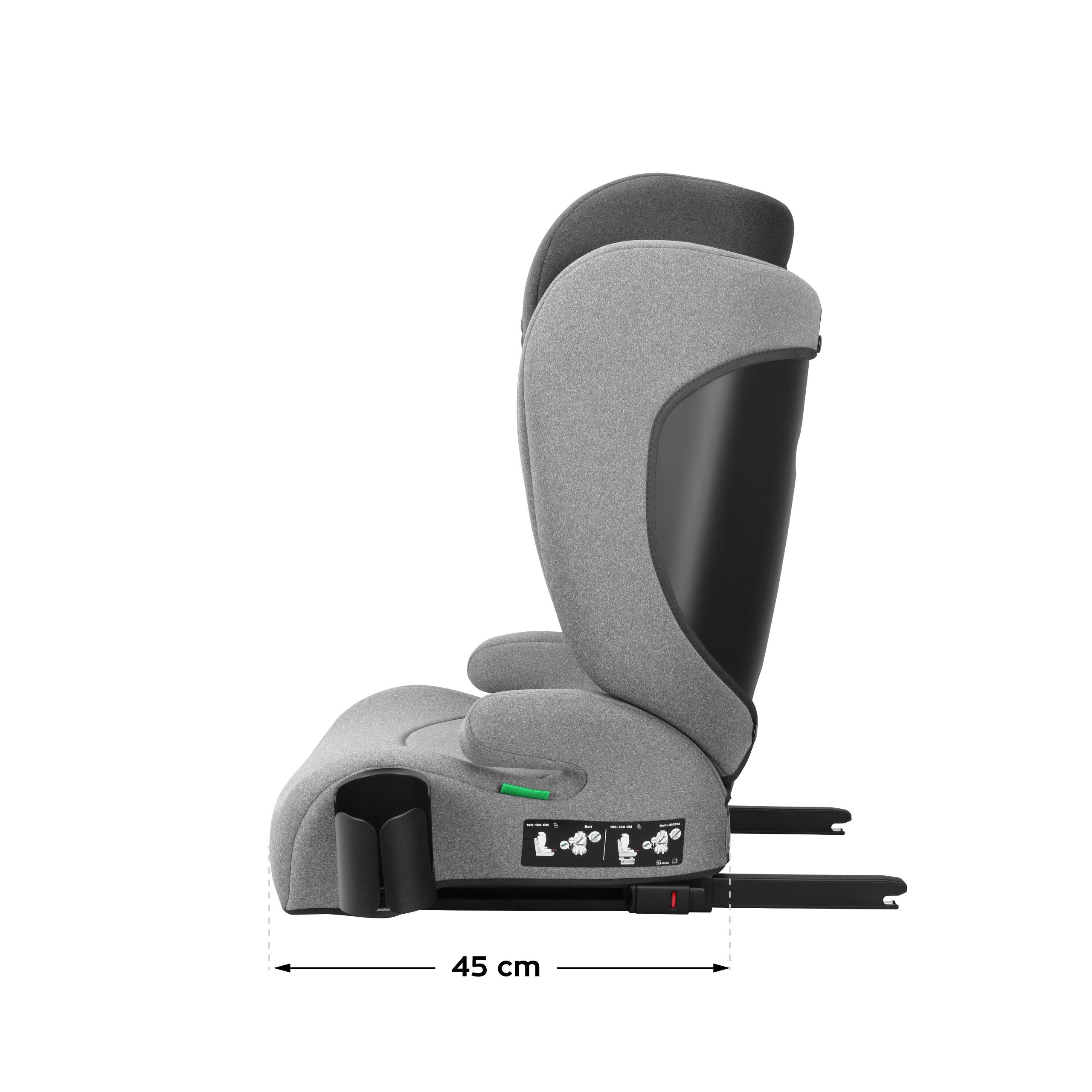 Tulano Joy 35 Grau ISOFIX Autositz 100-150cm I-Size 