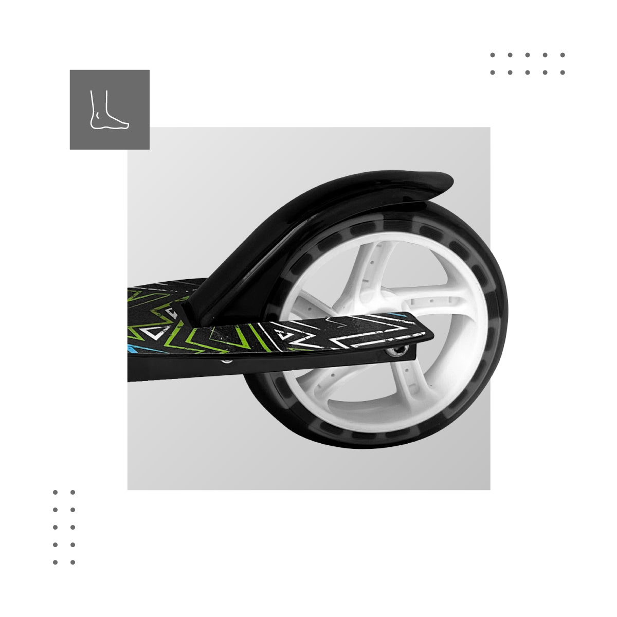 Bremse im hinteren Kotflügel