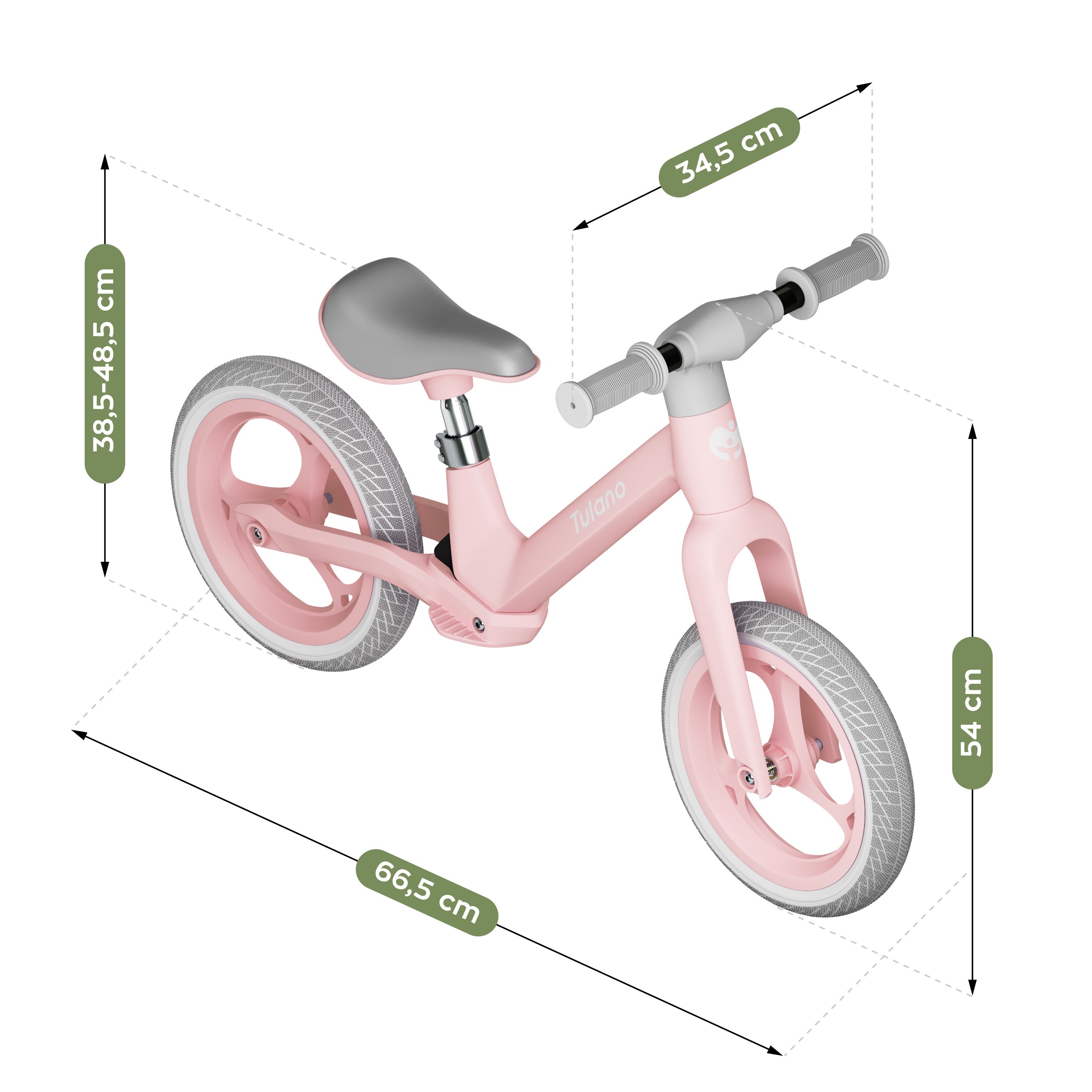 Laufrad Tulano Route 45 Pink
