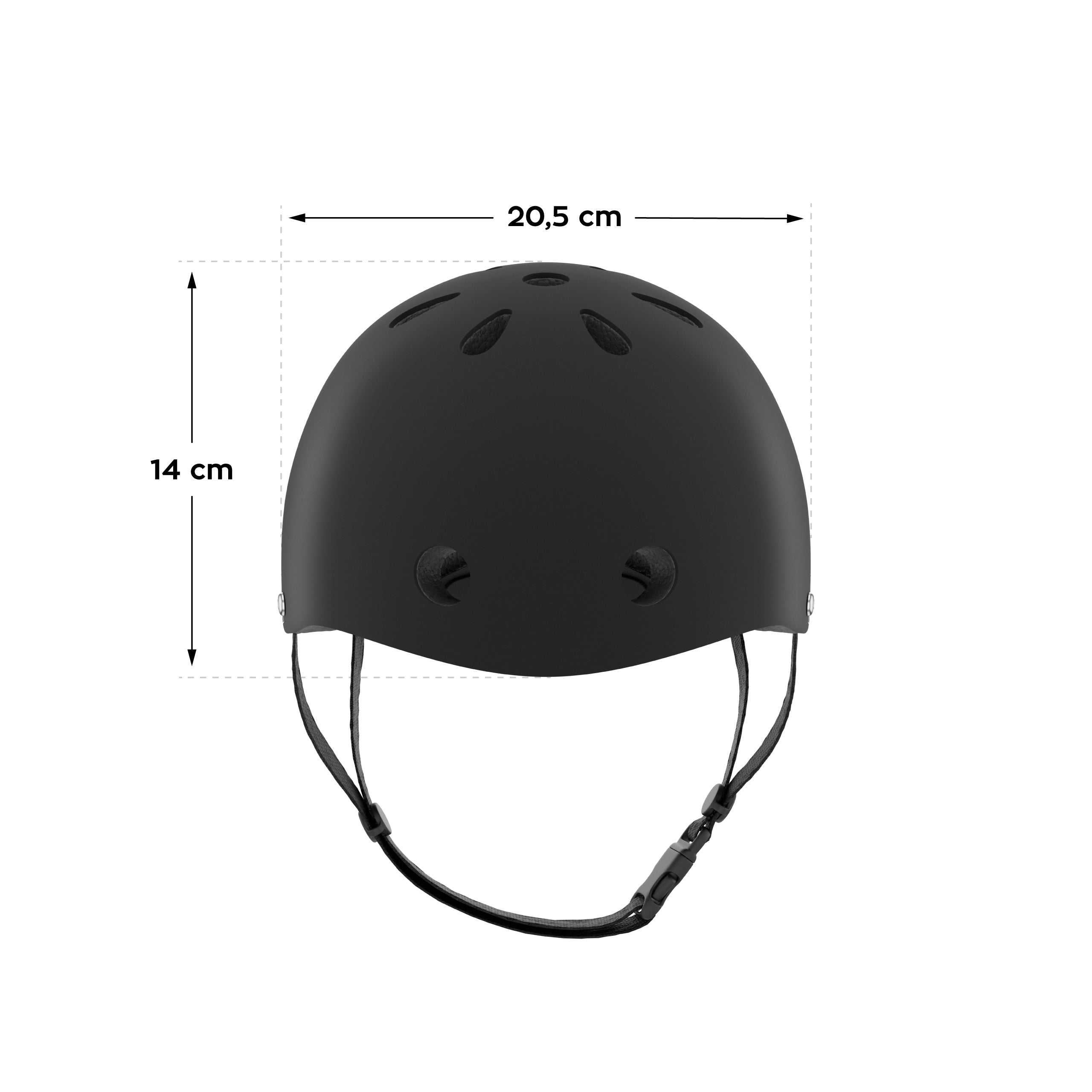 Tulano Turtle 35 Schwarzer Kinderhelm 