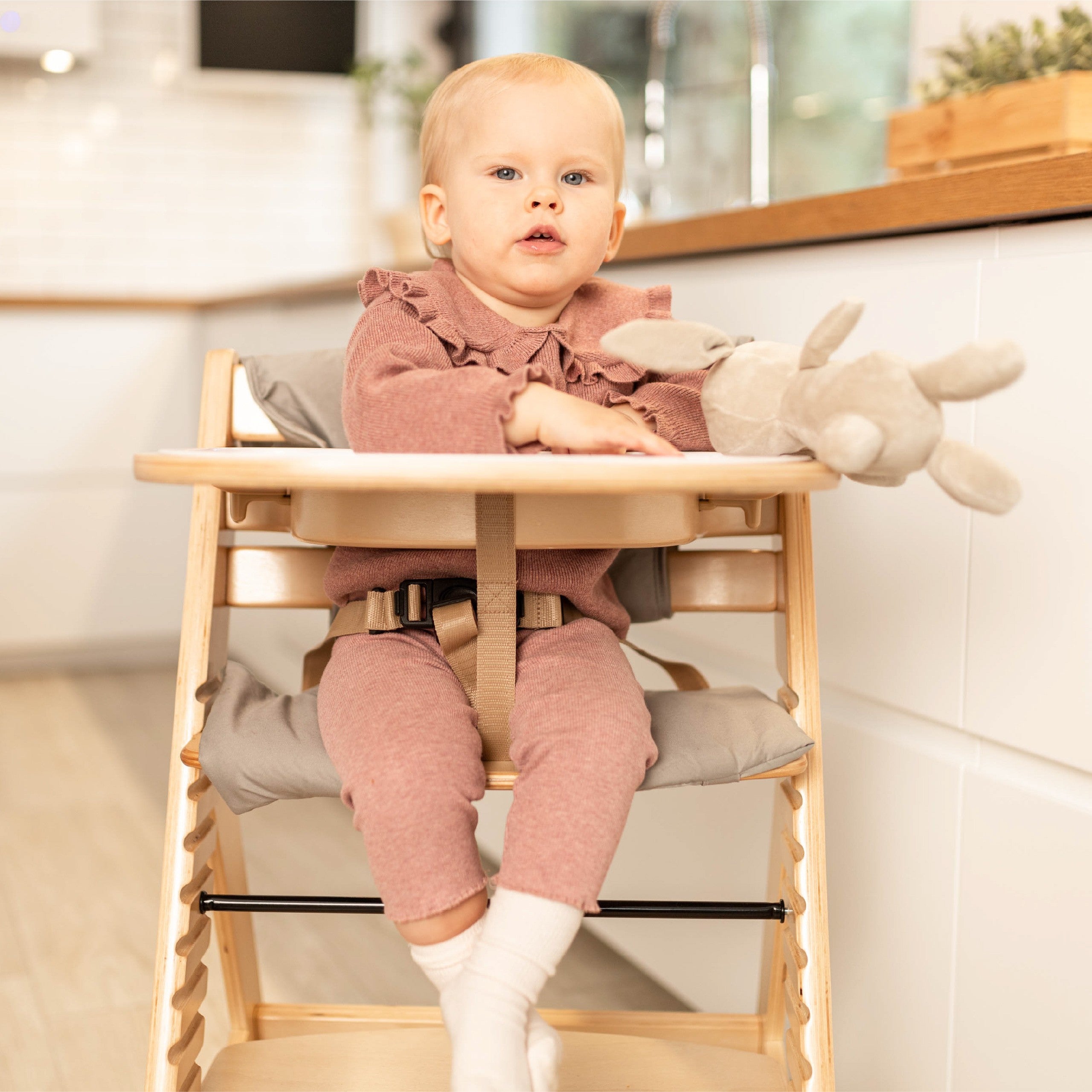 Tulano Morsel 40 Hochstuhl aus Naturholz 