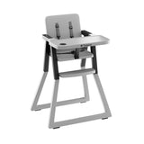 Tulano Morsel 25 Grau-Schwarzer Kunststoff-Hochstuhl 