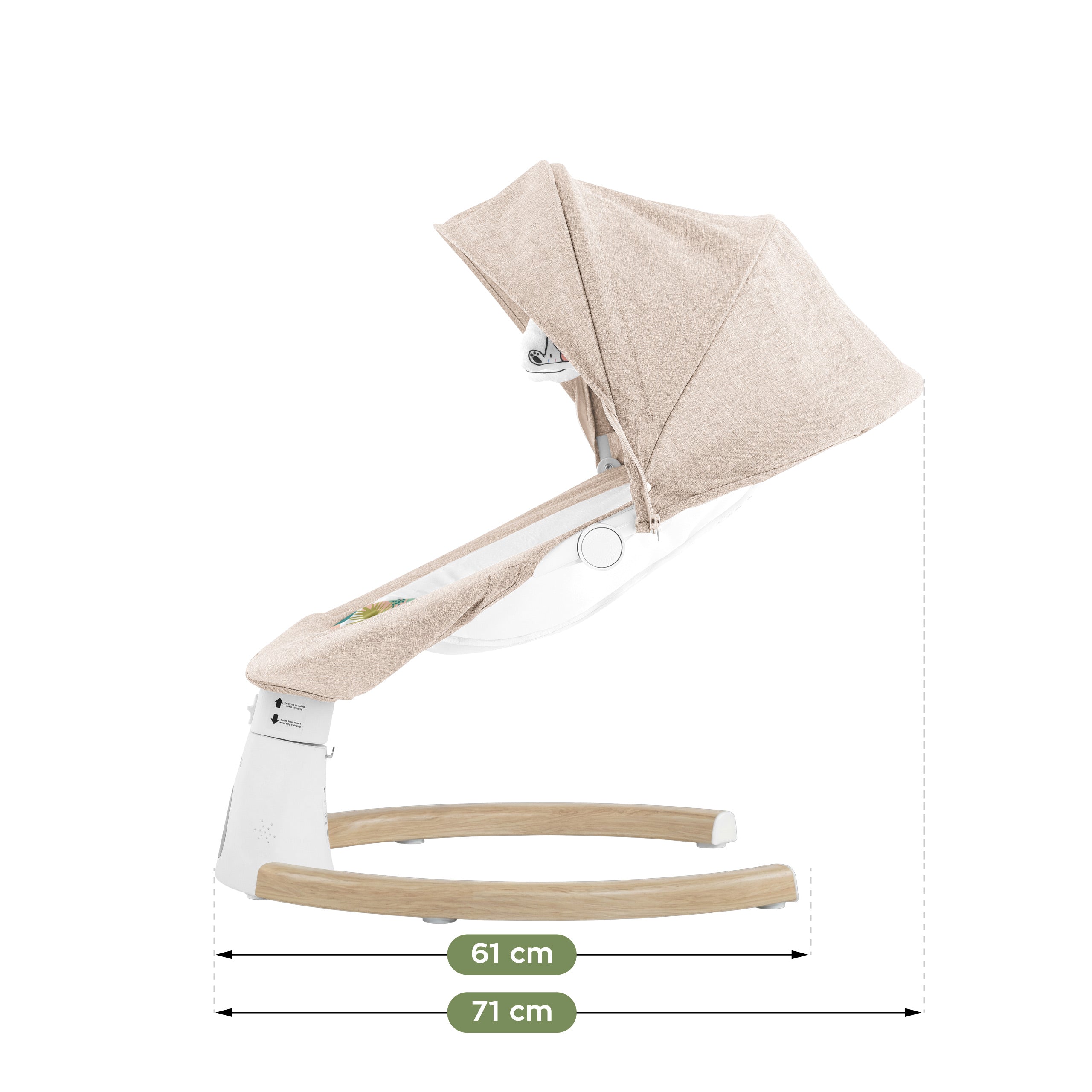 Tulano elektronischer Schaukelstuhl Astrid 35 Beige