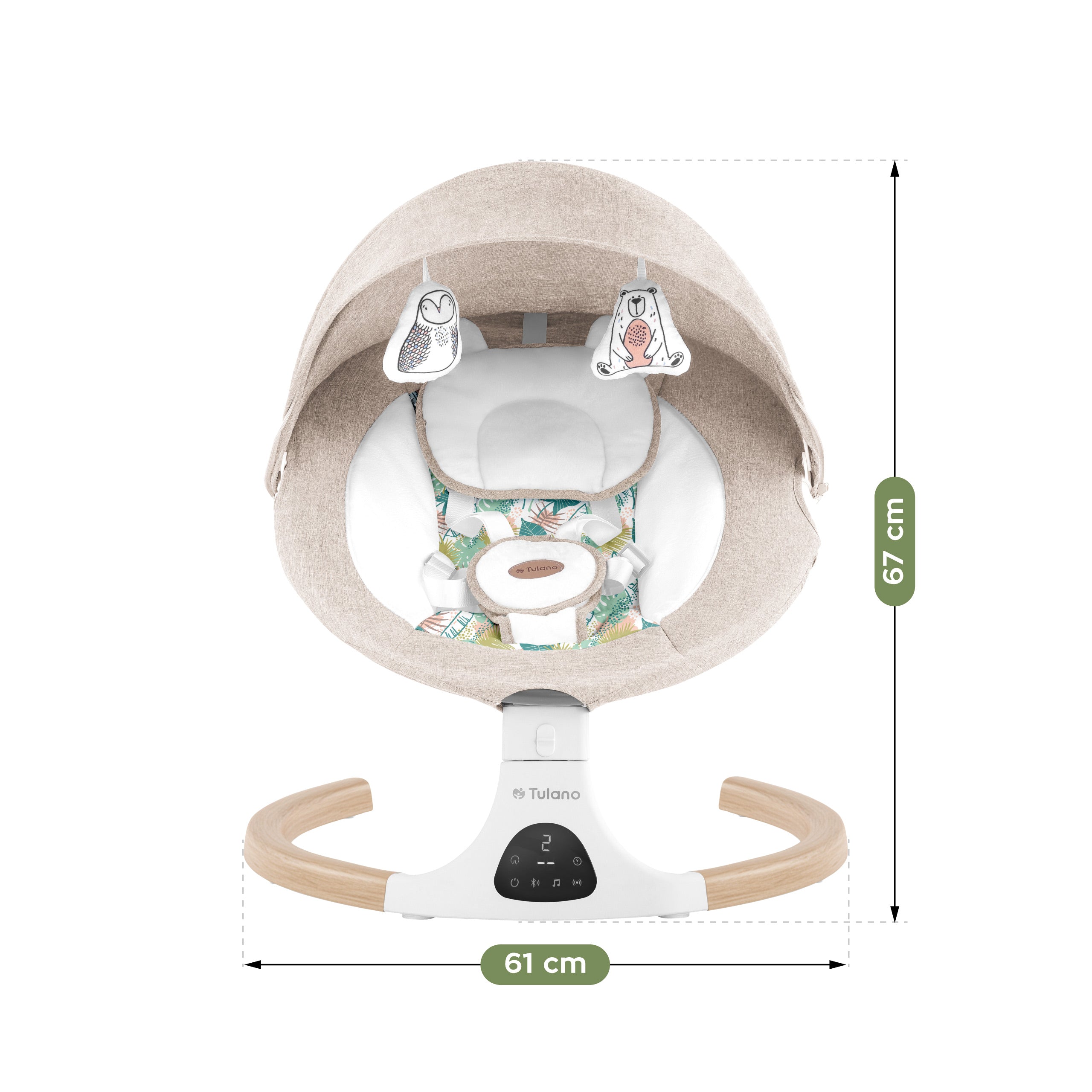 Tulano elektronischer Schaukelstuhl Astrid 35 Beige