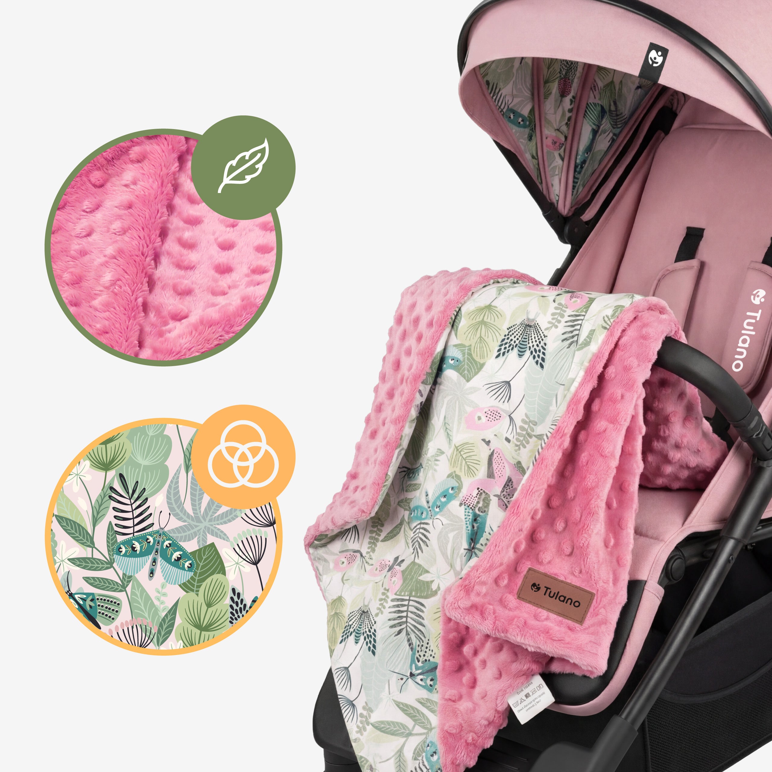 Kinderwagen Tulano Avignon 35 Pink