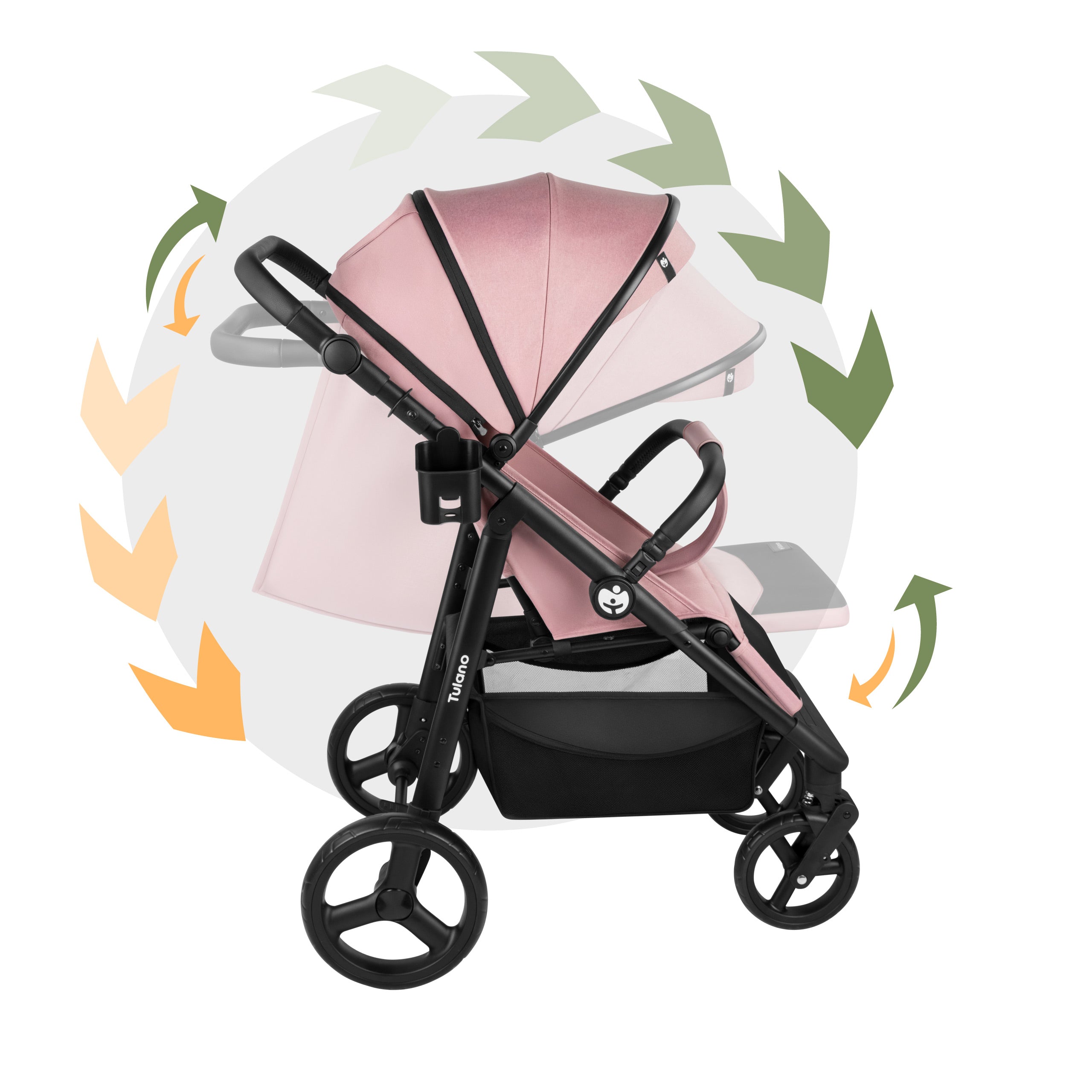 Kinderwagen Tulano Avignon 35 Pink