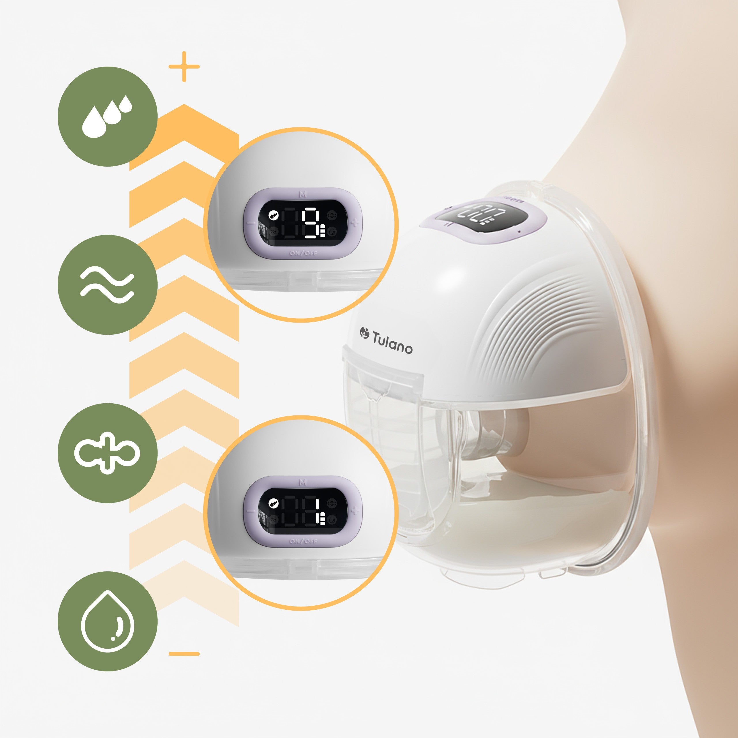 Tulano Olly 35 Kabellose elektronische Milchpumpe 