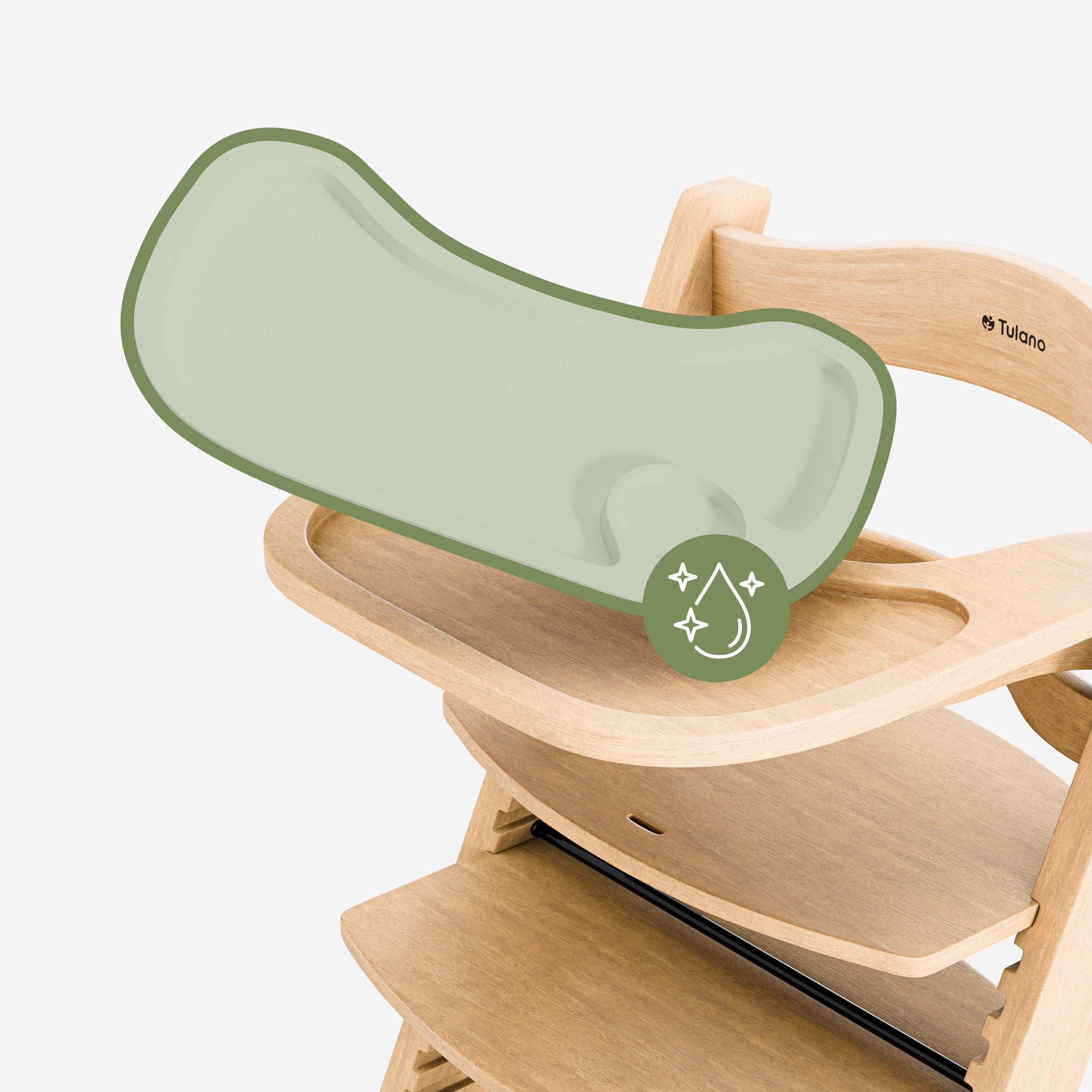 Tulano Morsel 40 Hochstuhl aus Naturholz 