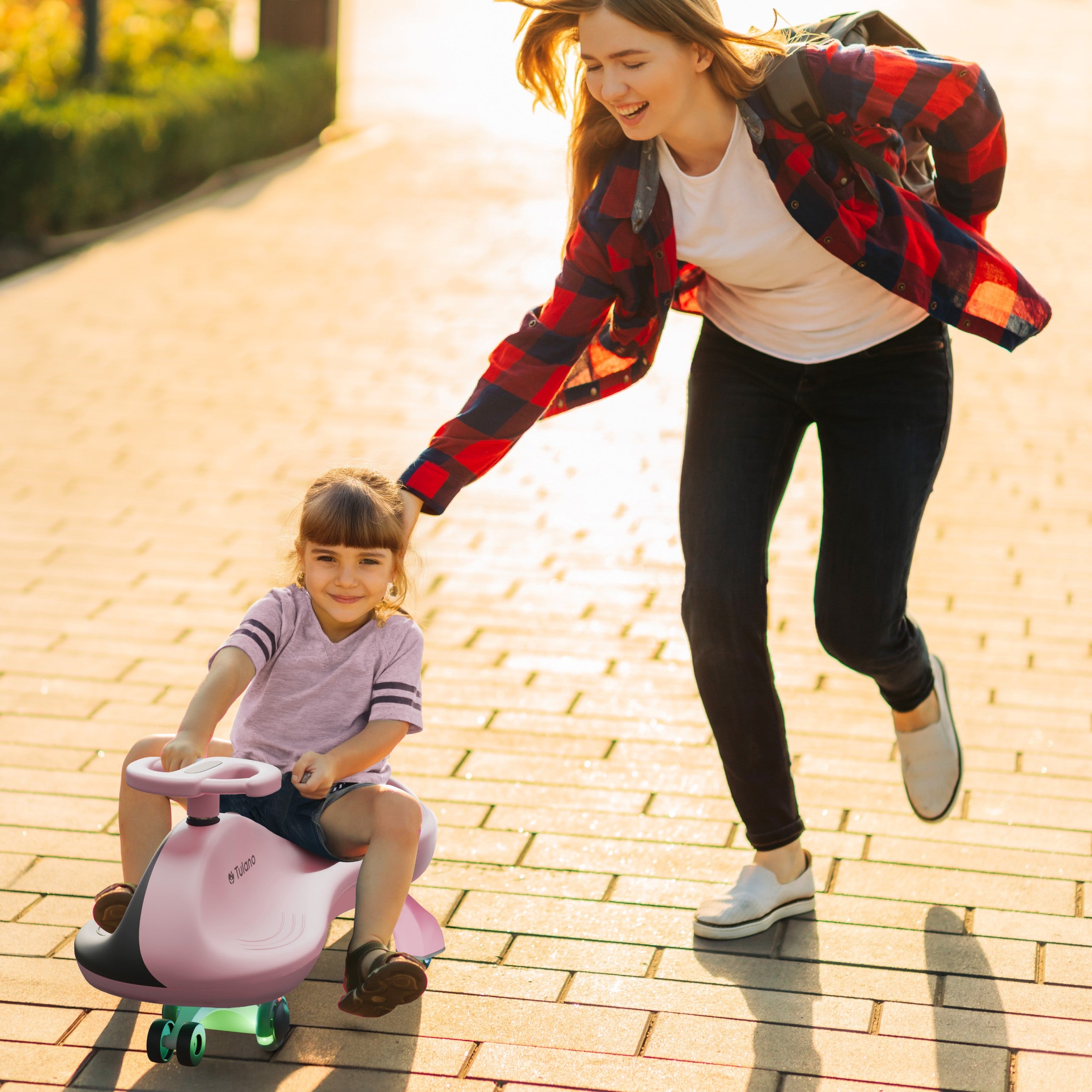 Tulano Focus 35 Pink LED Gravity Ride-On 