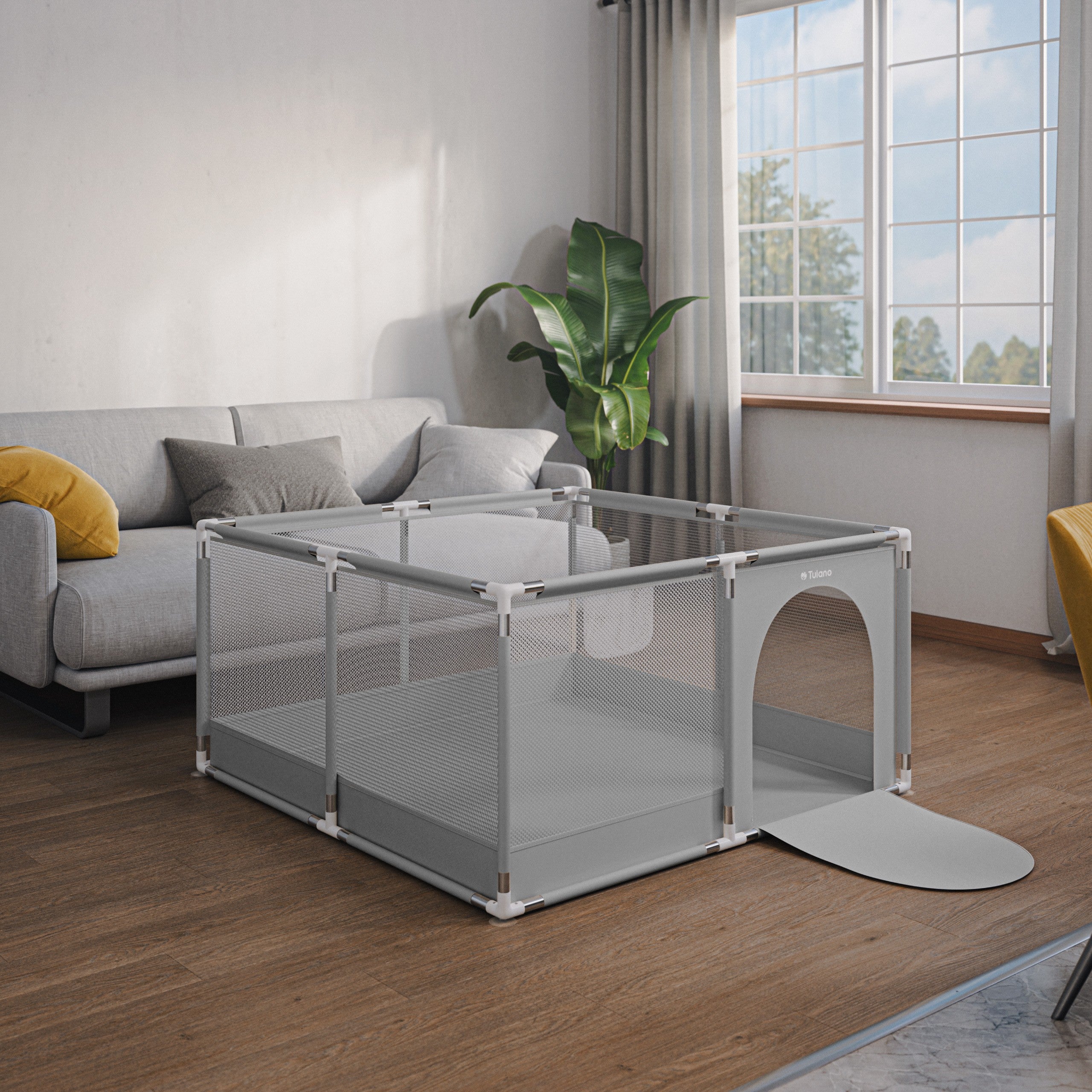 TULANO Gemütliches Kinderlaufgitter 20 - 130 cm 