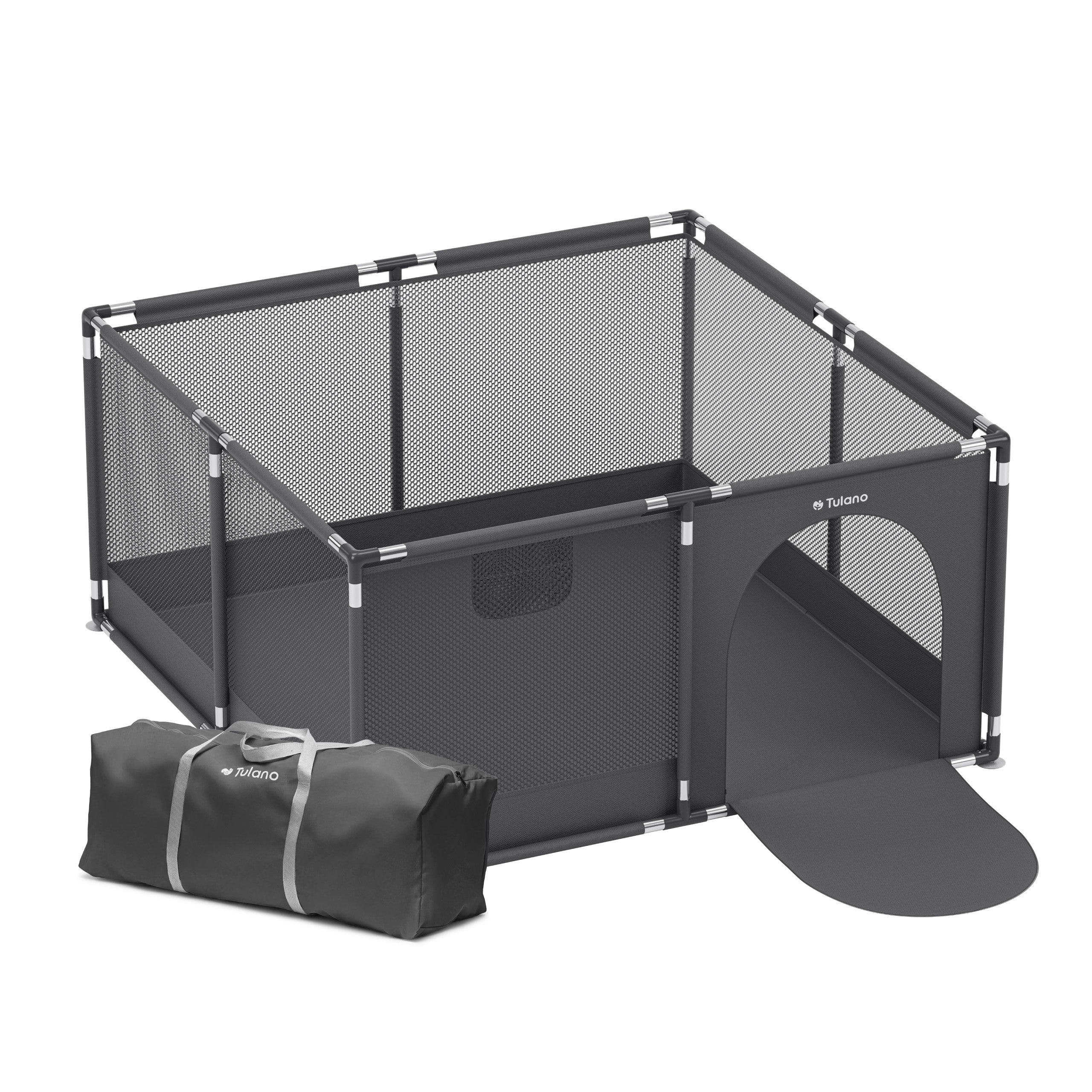 Tulano Cozy 20 Graphit Laufstall - 130 cm 