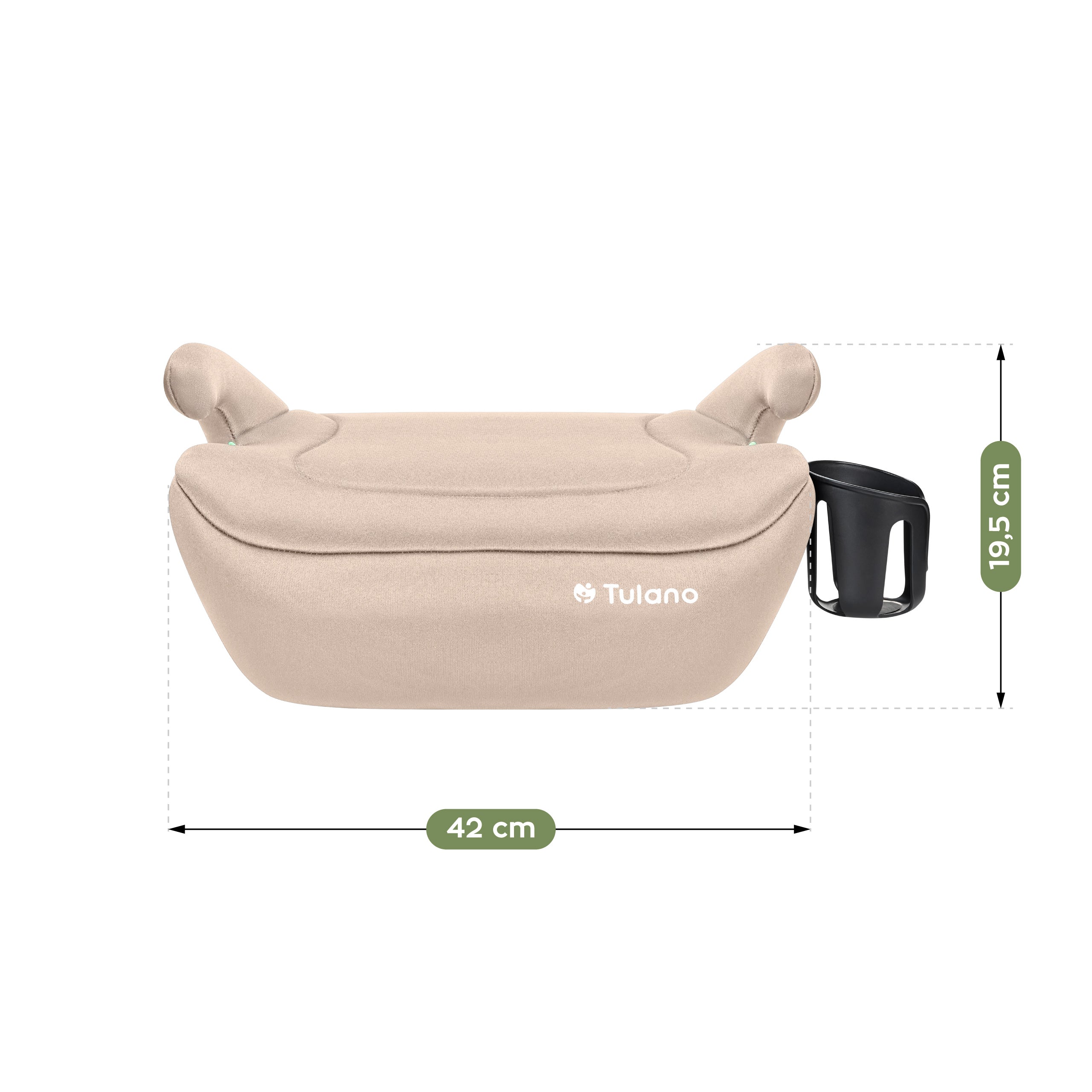 Tulano Cabby 20 Beige Kindersitz für Autos, 125-150 cm, Größe I 