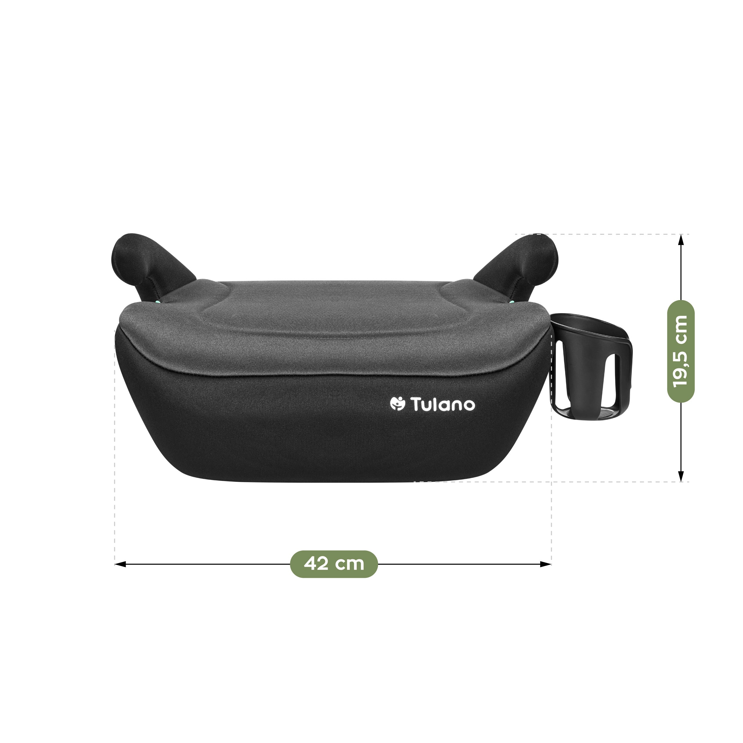 Tulano Cabby 20 Grauer Kindersitz für Autos, 125-150 cm, Größe I 