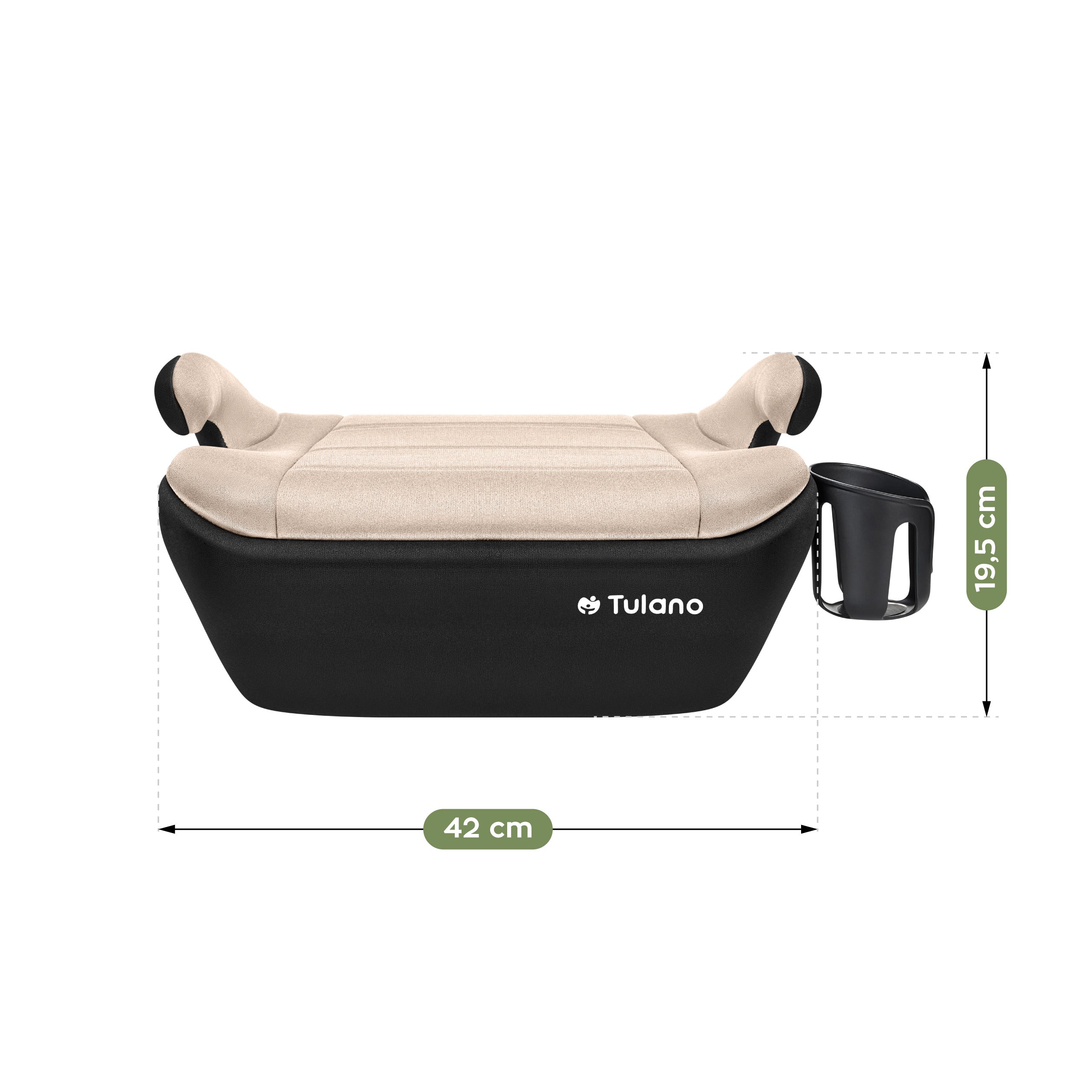Tulano Cabby 30 Beige-Schwarzer Kindersitz