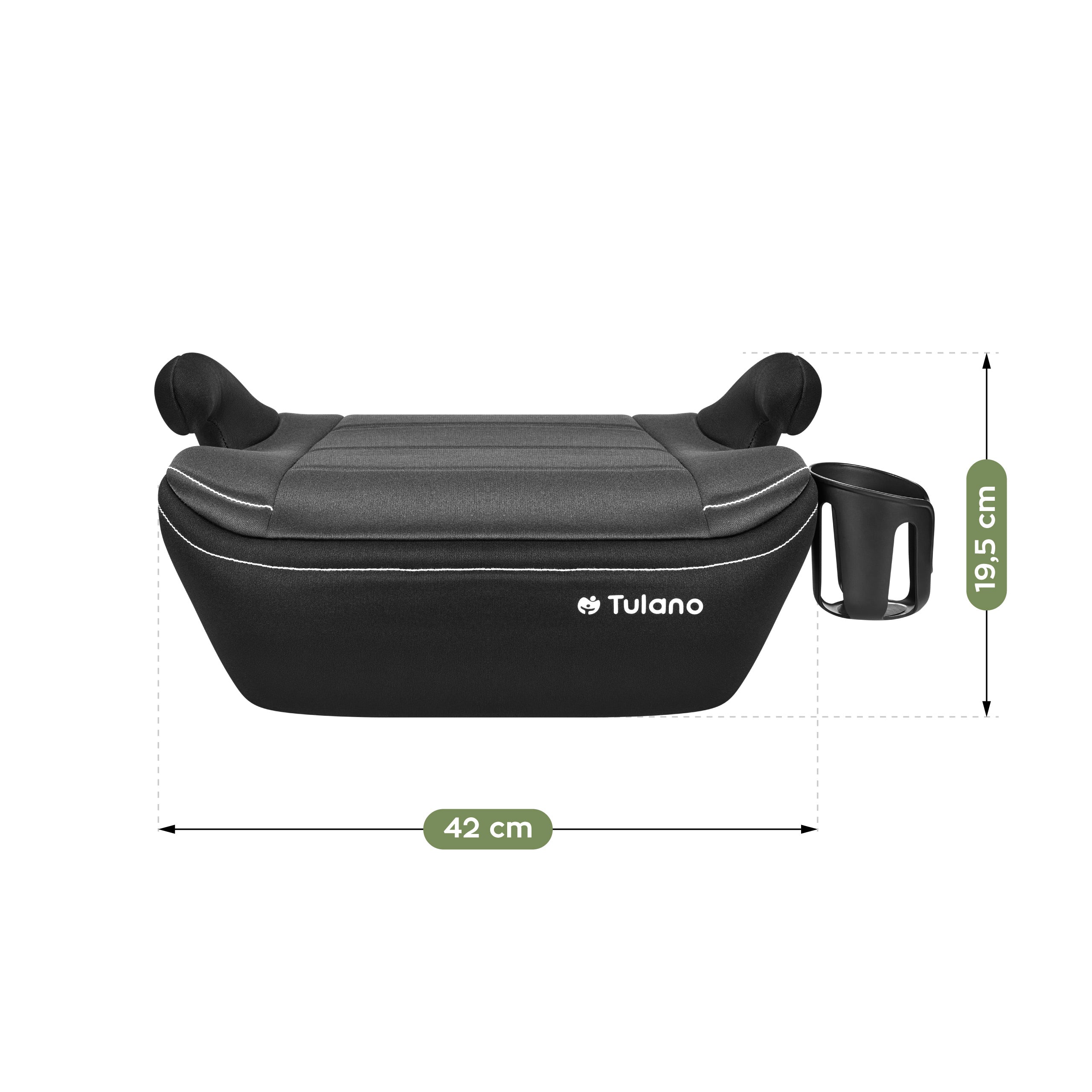 Tulano Cabby 30 Grauer Kindersitz für Autos, 125-150 cm, Größe I 