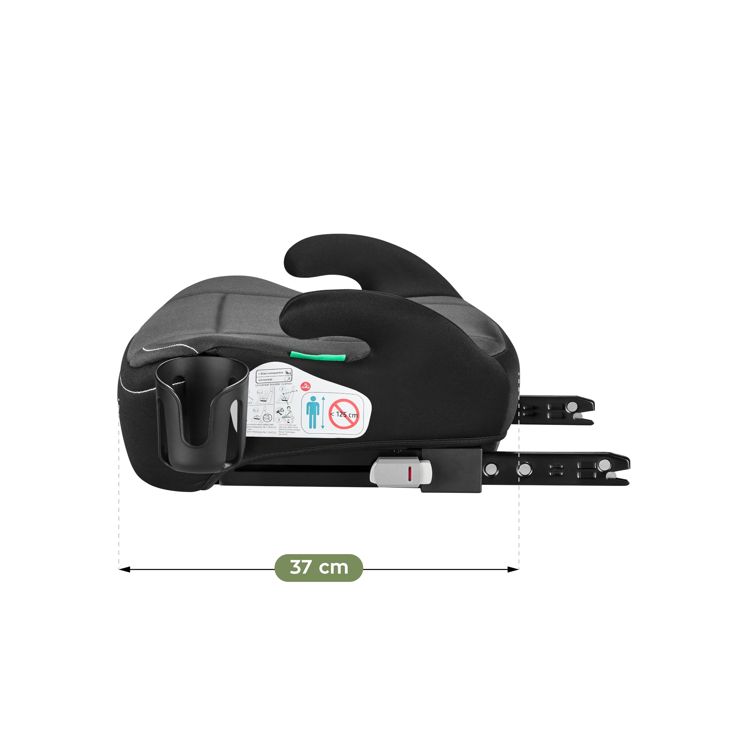 Tulano Cabby 30 Grauer Kindersitz für Autos, 125-150 cm, Größe I 