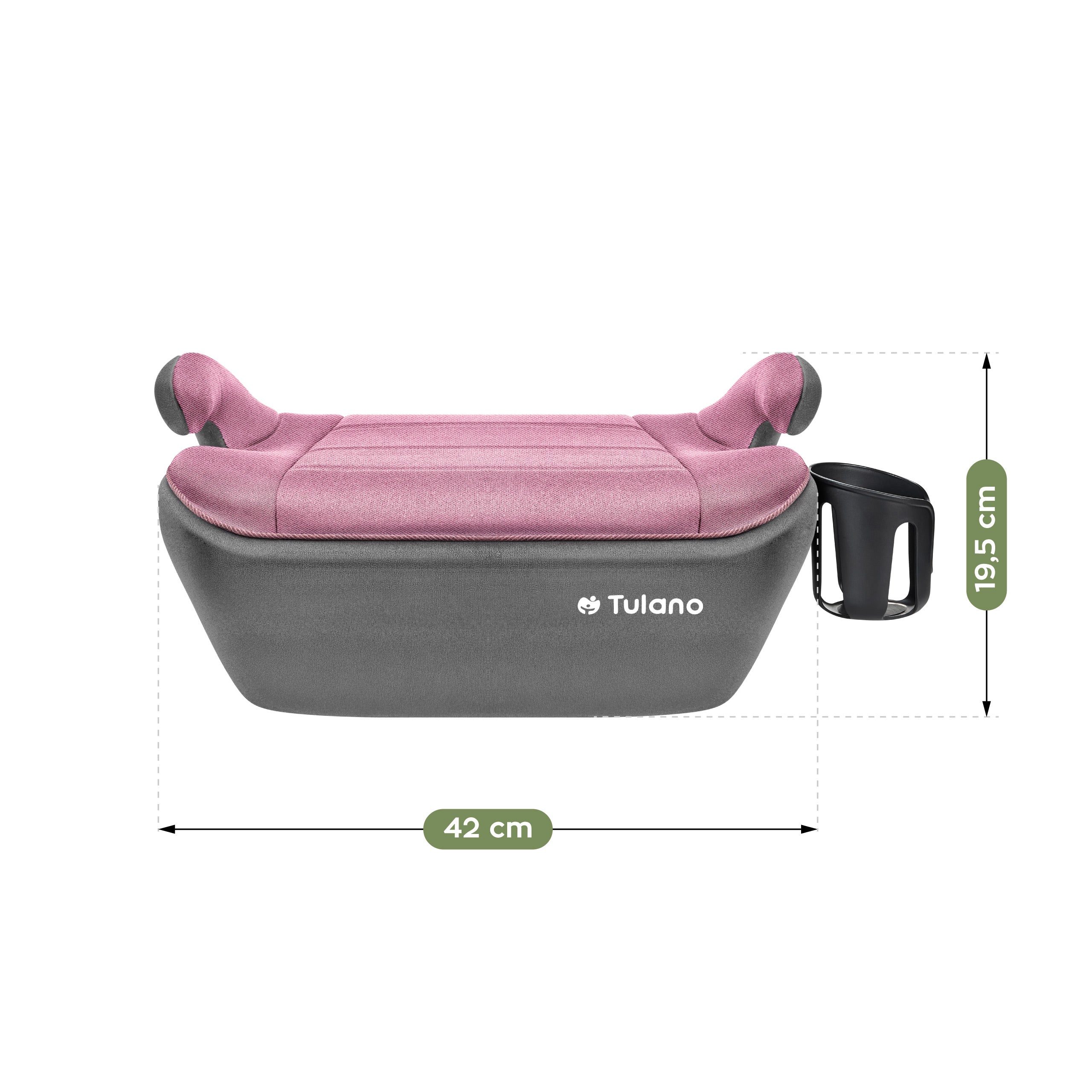 Tulano Cabby 30 Rosa-Grauer Kindersitz
